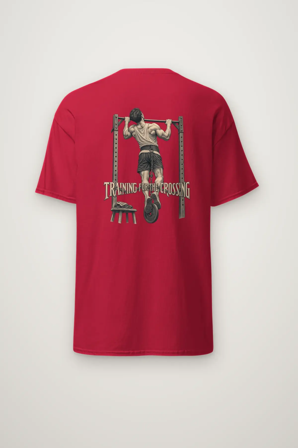 "Training for the Crossing" Heavyweight Unisex Crewneck T-shirt
