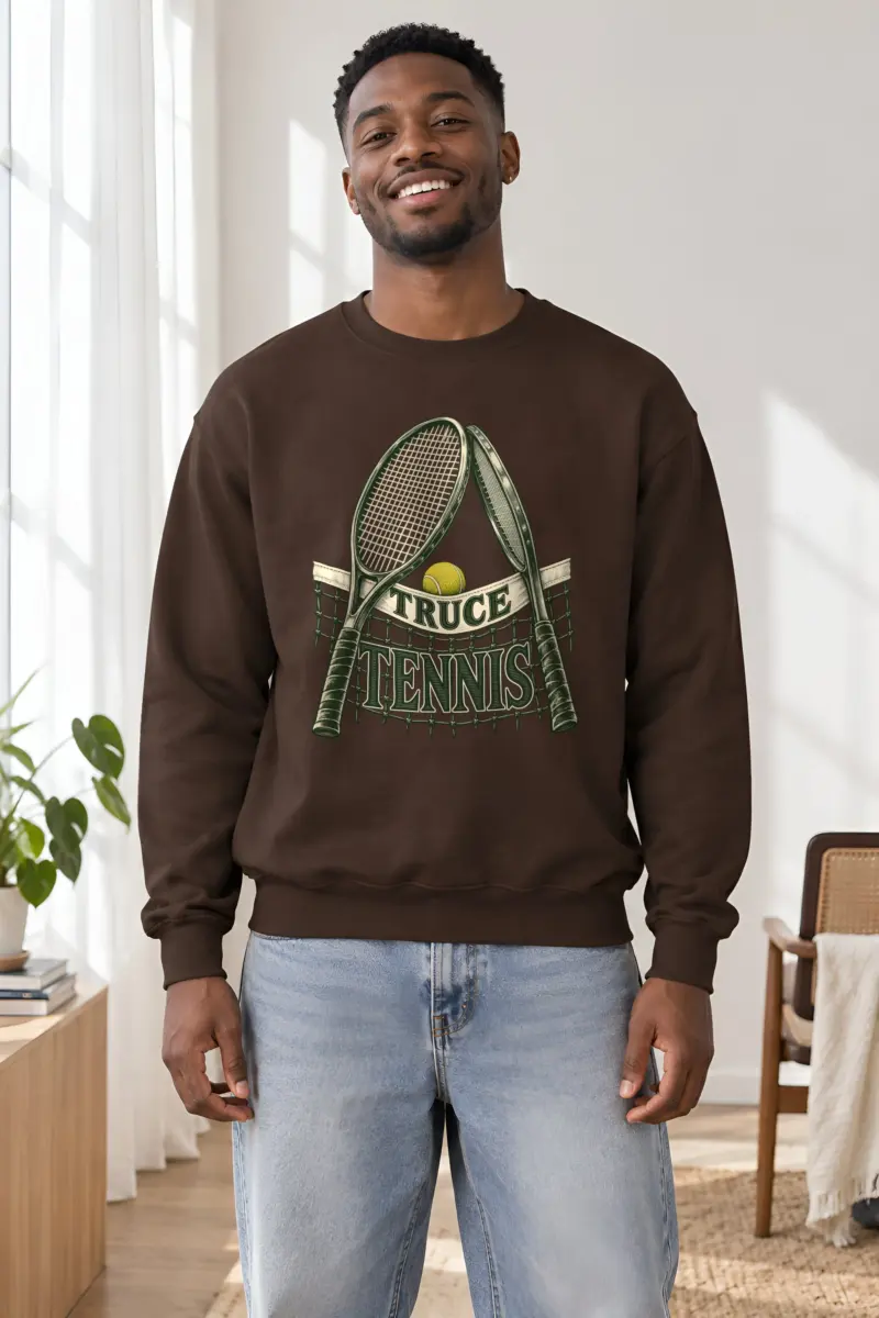 "Truce Tennis" Heavy Blend Unisex Crewneck Sweatshirt