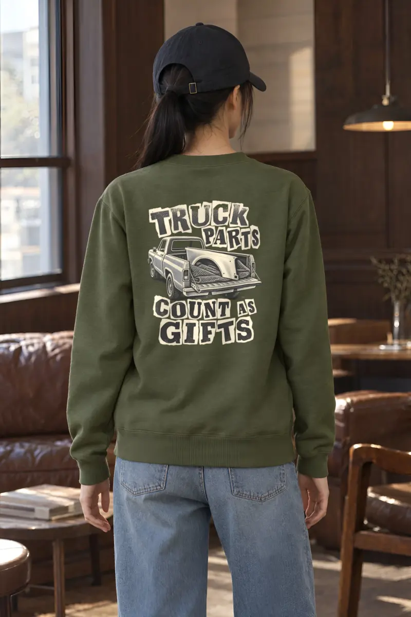 “Truck Parts Count As Gifts” Heavy Blend Unisex Crewneck Sweatshirt