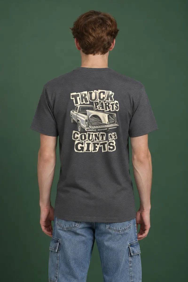 "Truck Parts Count As Gifts" Heavyweight Unisex Crewneck T-shirt