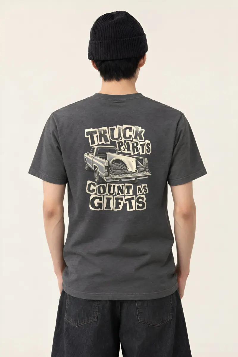 “Truck Parts Count As Gifts” Heavyweight Unisex Crewneck T-shirt