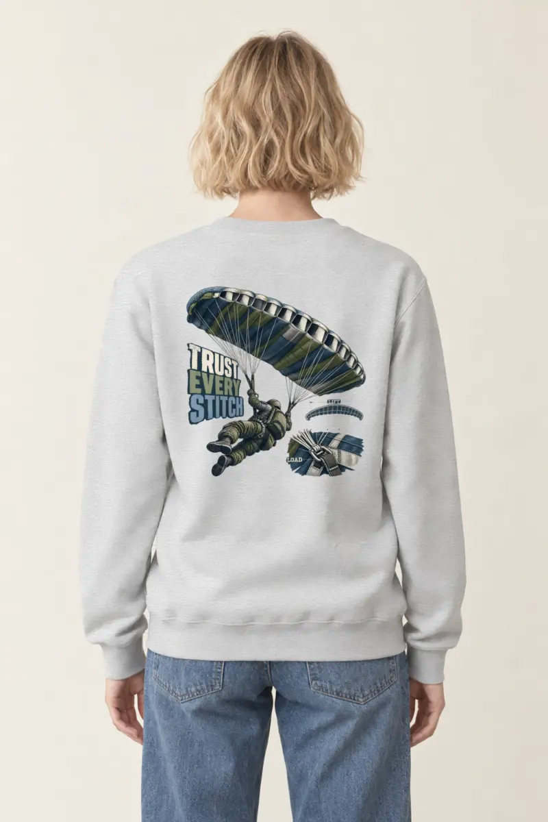 "Trust Every Stitch" Heavy Blend Unisex Crewneck Sweatshirt