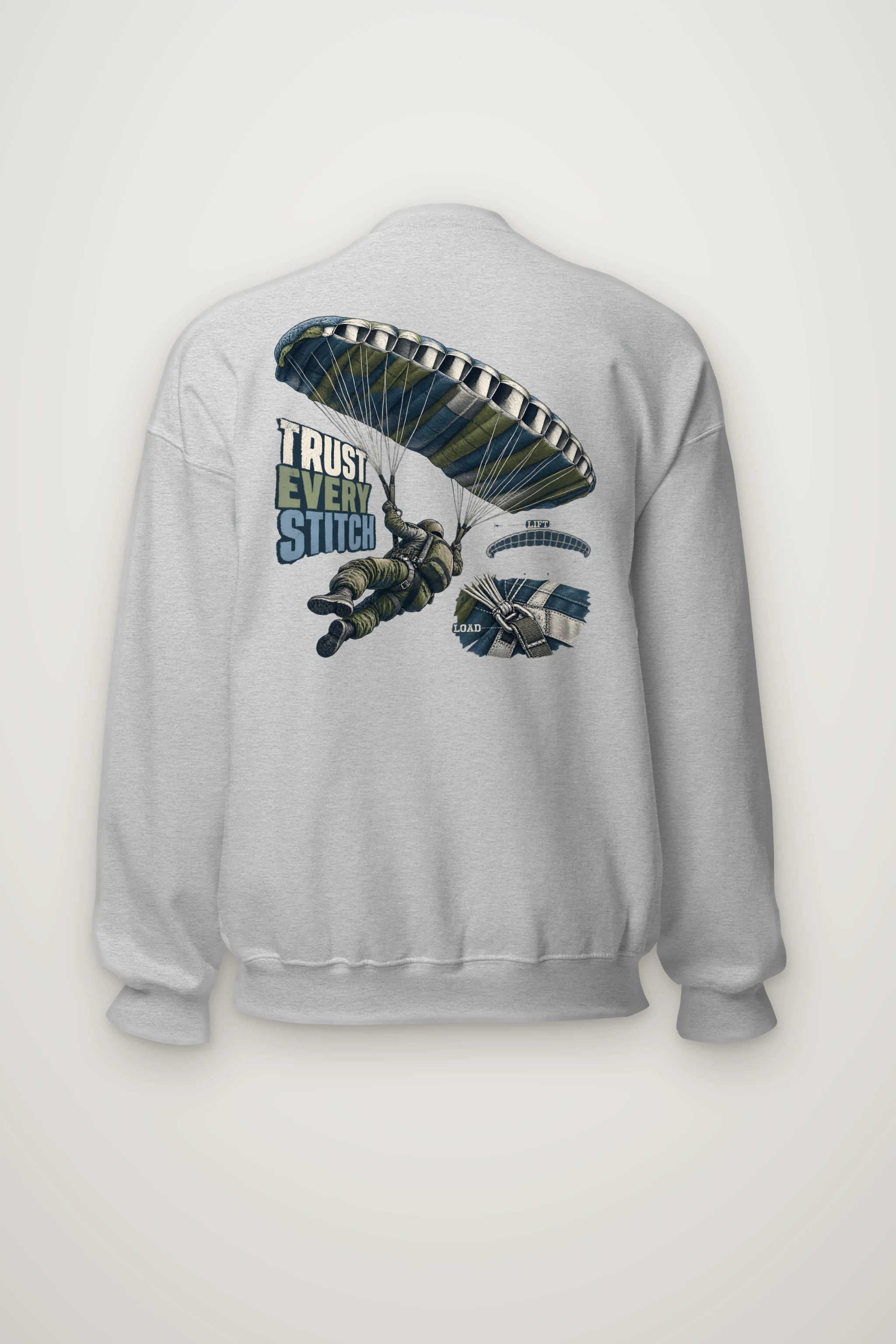 "Trust Every Stitch" Heavy Blend Unisex Crewneck Sweatshirt