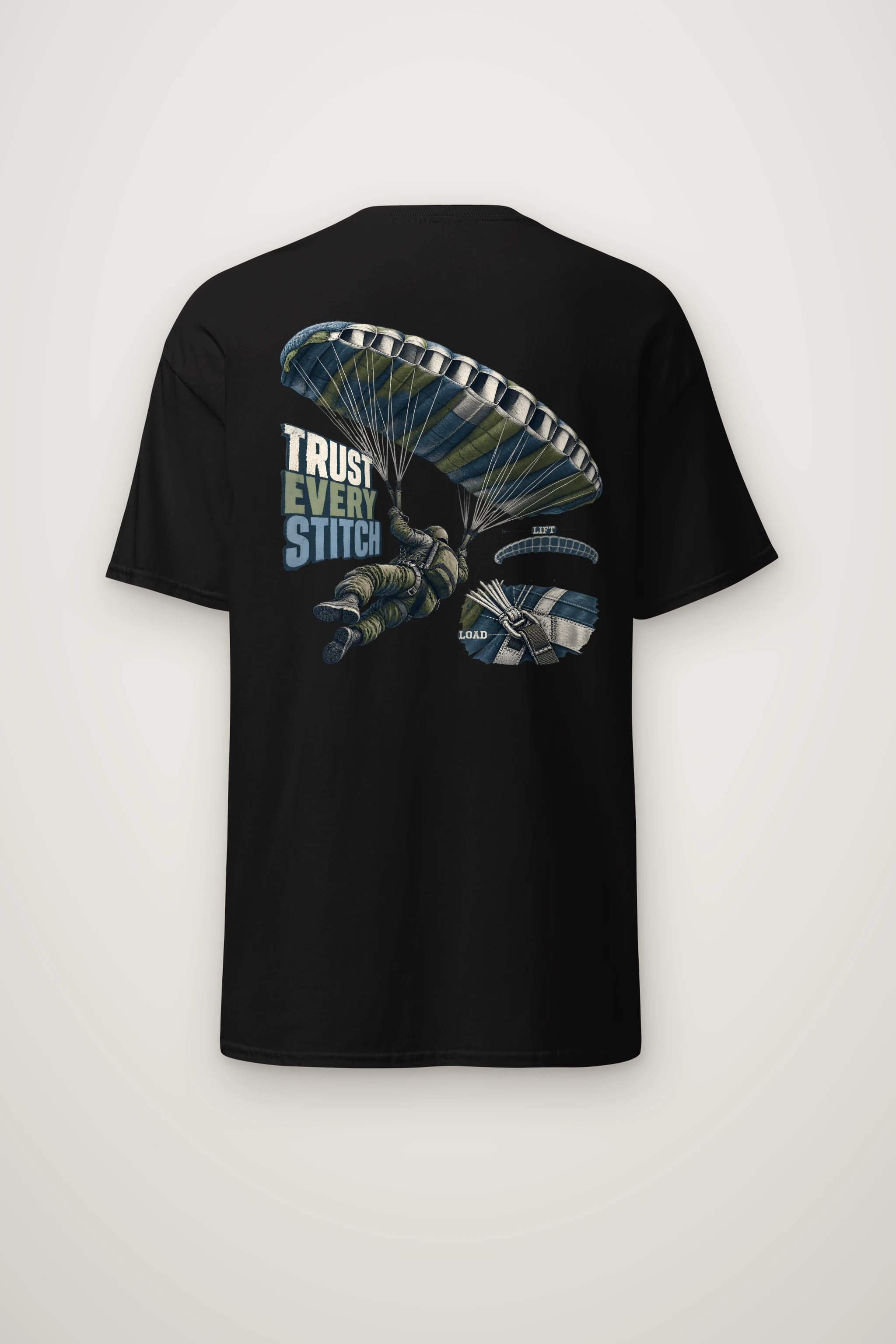 "Trust Every Stitch" Heavyweight Unisex Crewneck T-shirt