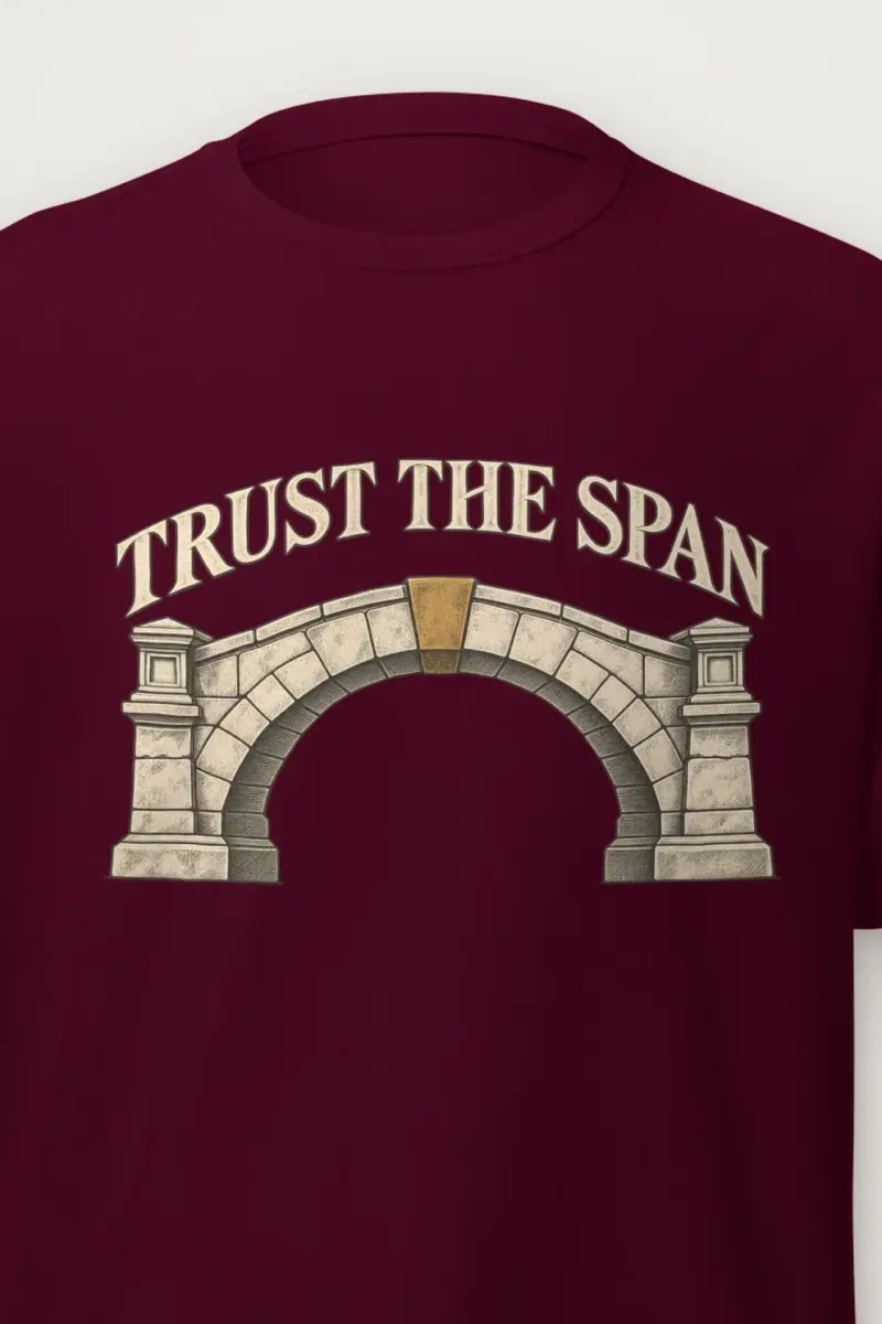 "Trust The Span" Heavyweight Unisex Crewneck T-shirt
