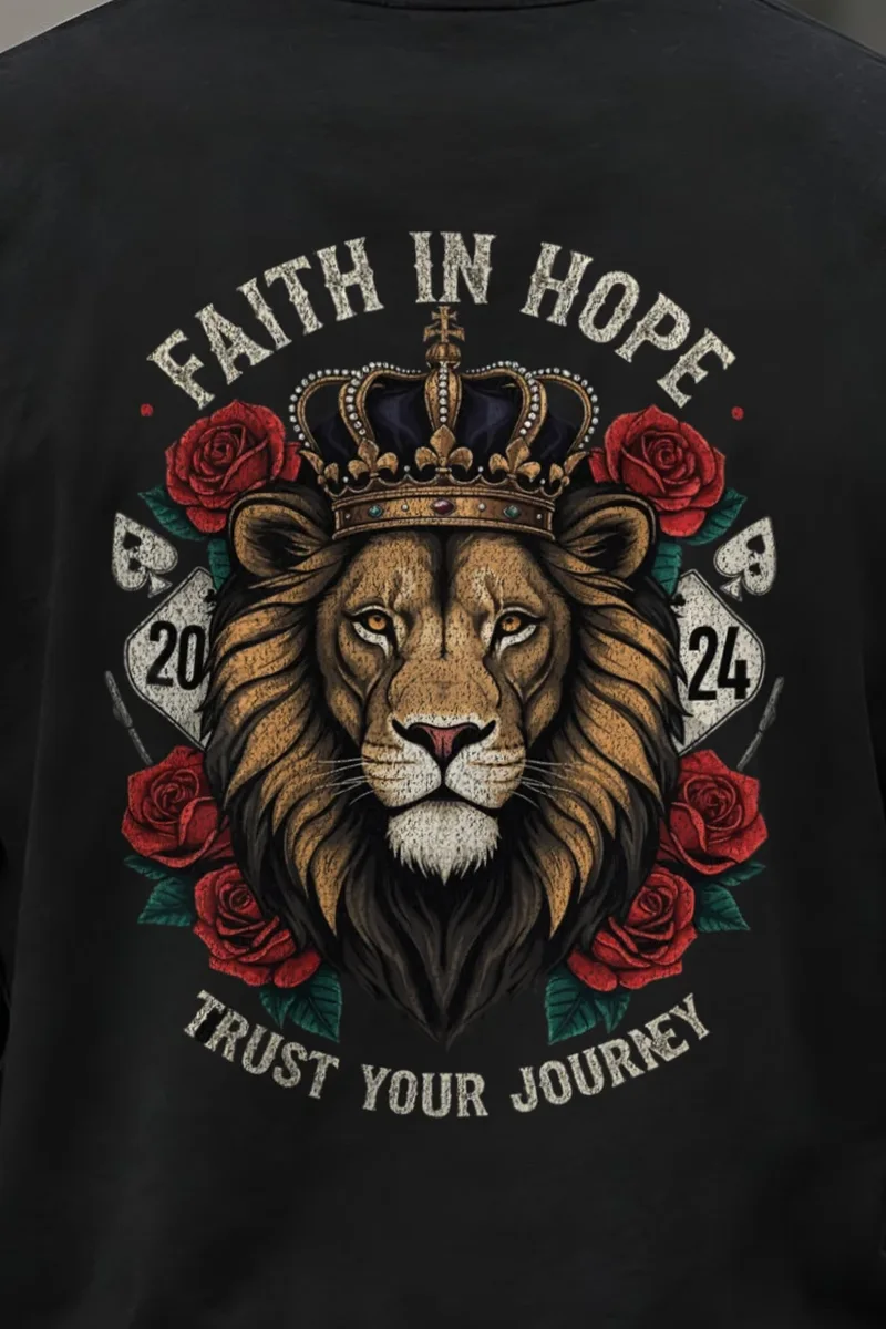 "Trust Your Journey" Unisex Longsleeve T-shirt - the graphic up close