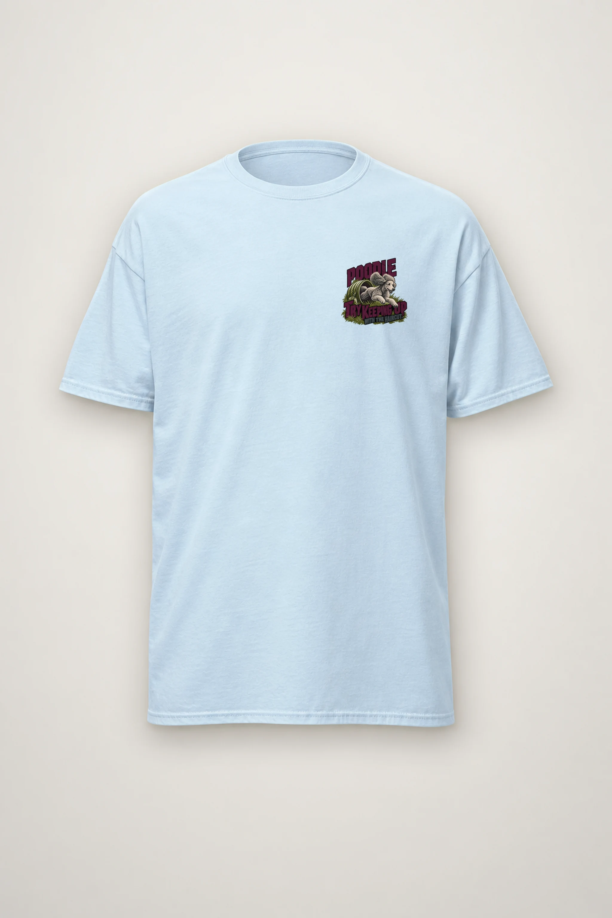 "Try Keeping Up Poodle" Heavyweight Unisex Crewneck T-shirt