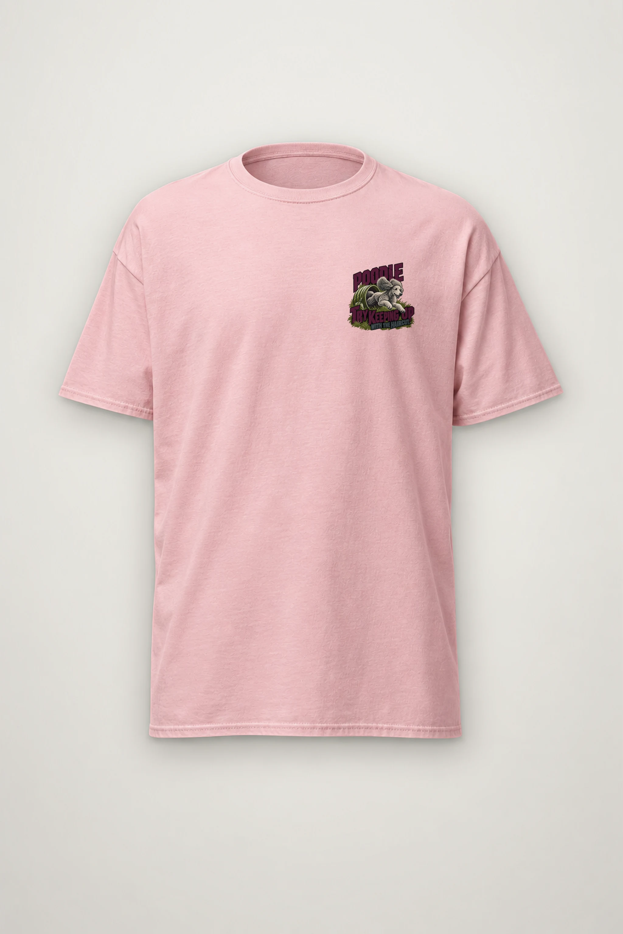 "Try Keeping Up Poodle" Heavyweight Unisex Crewneck T-shirt