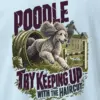 "Try Keeping Up Poodle" Heavyweight Unisex Crewneck T-shirt