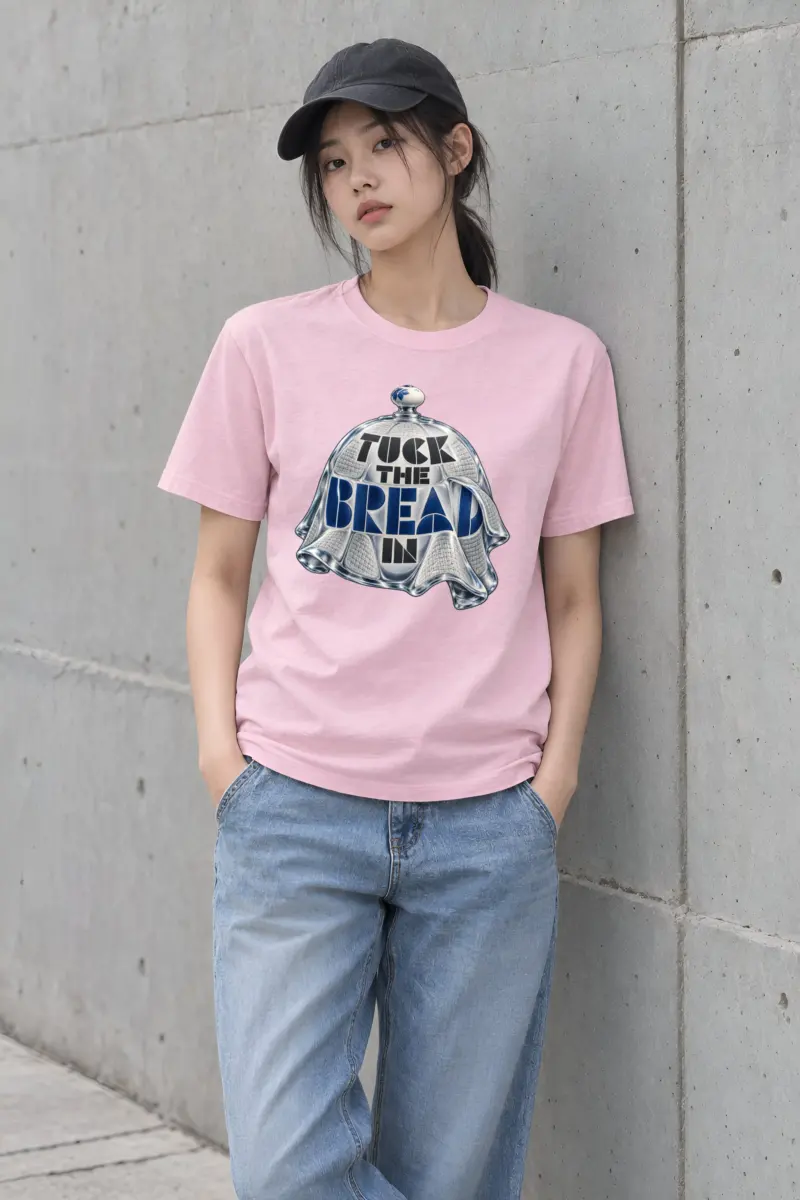 “Tuck the Bread In” Heavyweight Unisex Crewneck T-shirt