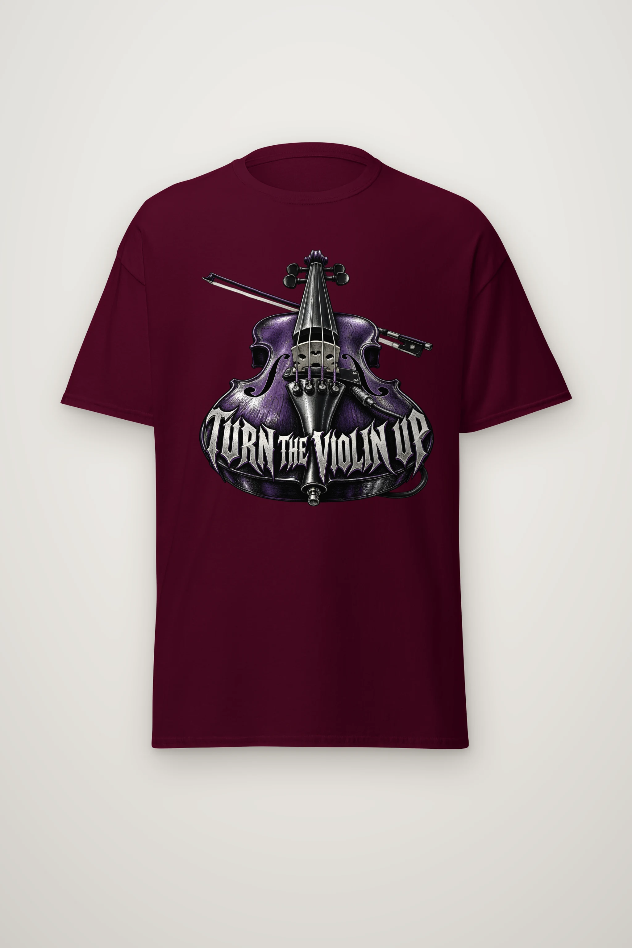 "Turn the Violin Up" Heavyweight Unisex Crewneck T-shirt