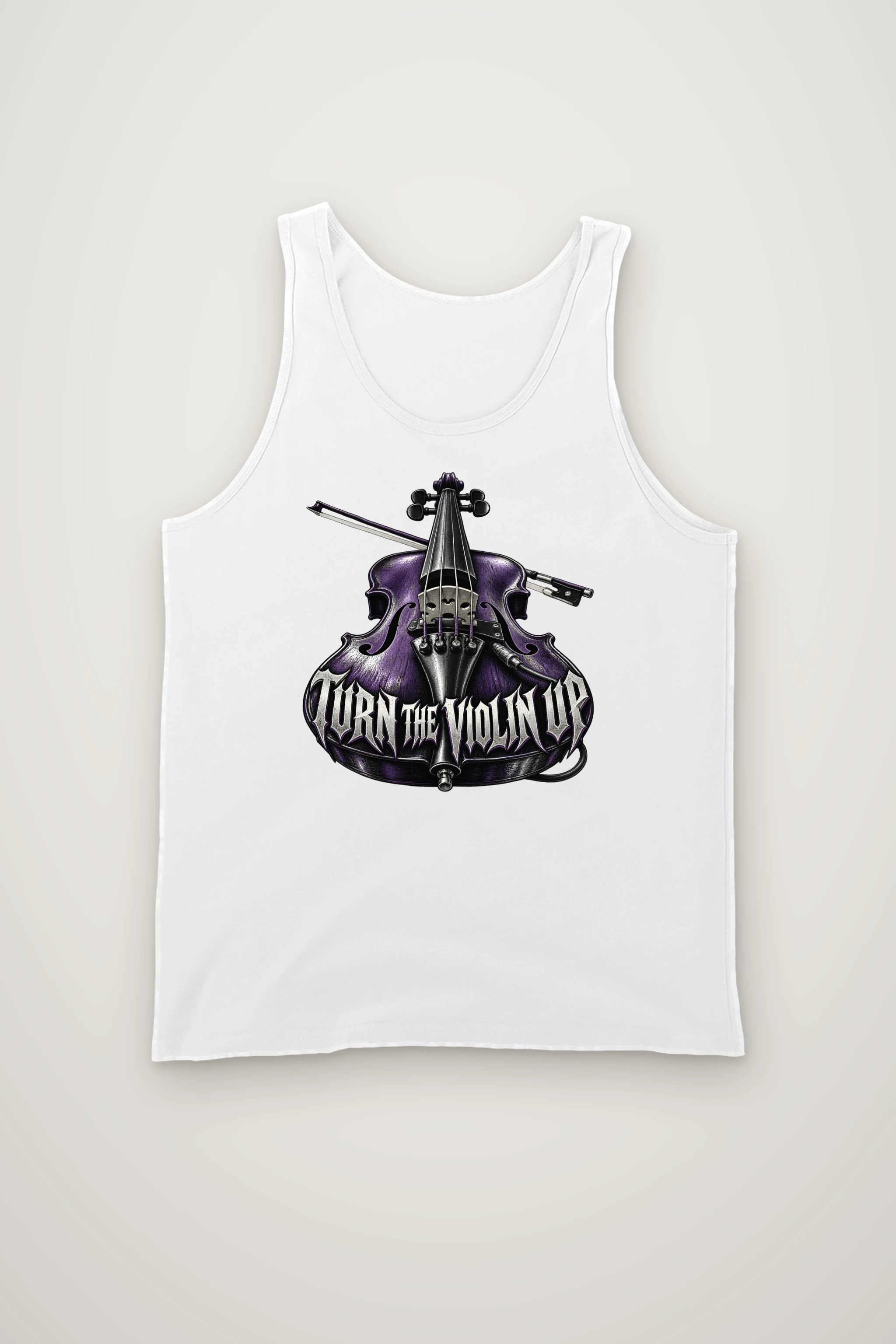 "Turn the Violin Up" Unisex Jersey Tank