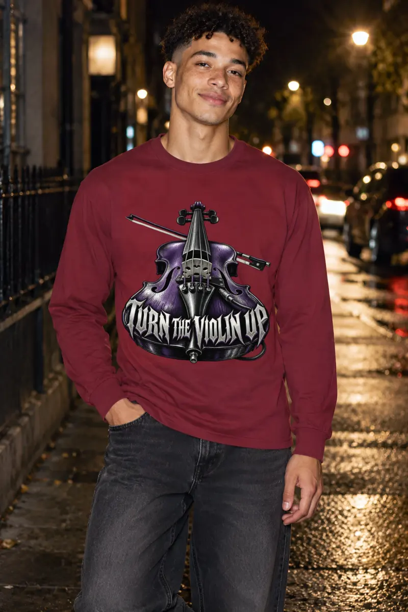 "Turn the Violin Up" Unisex Longsleeve T-shirt