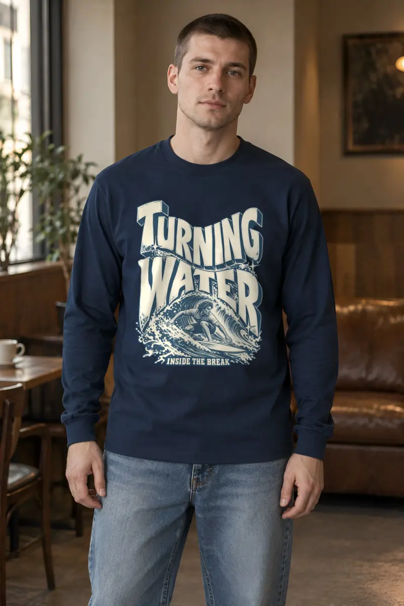 "Turning Water Inside The Break" Unisex Longsleeve T-shirt