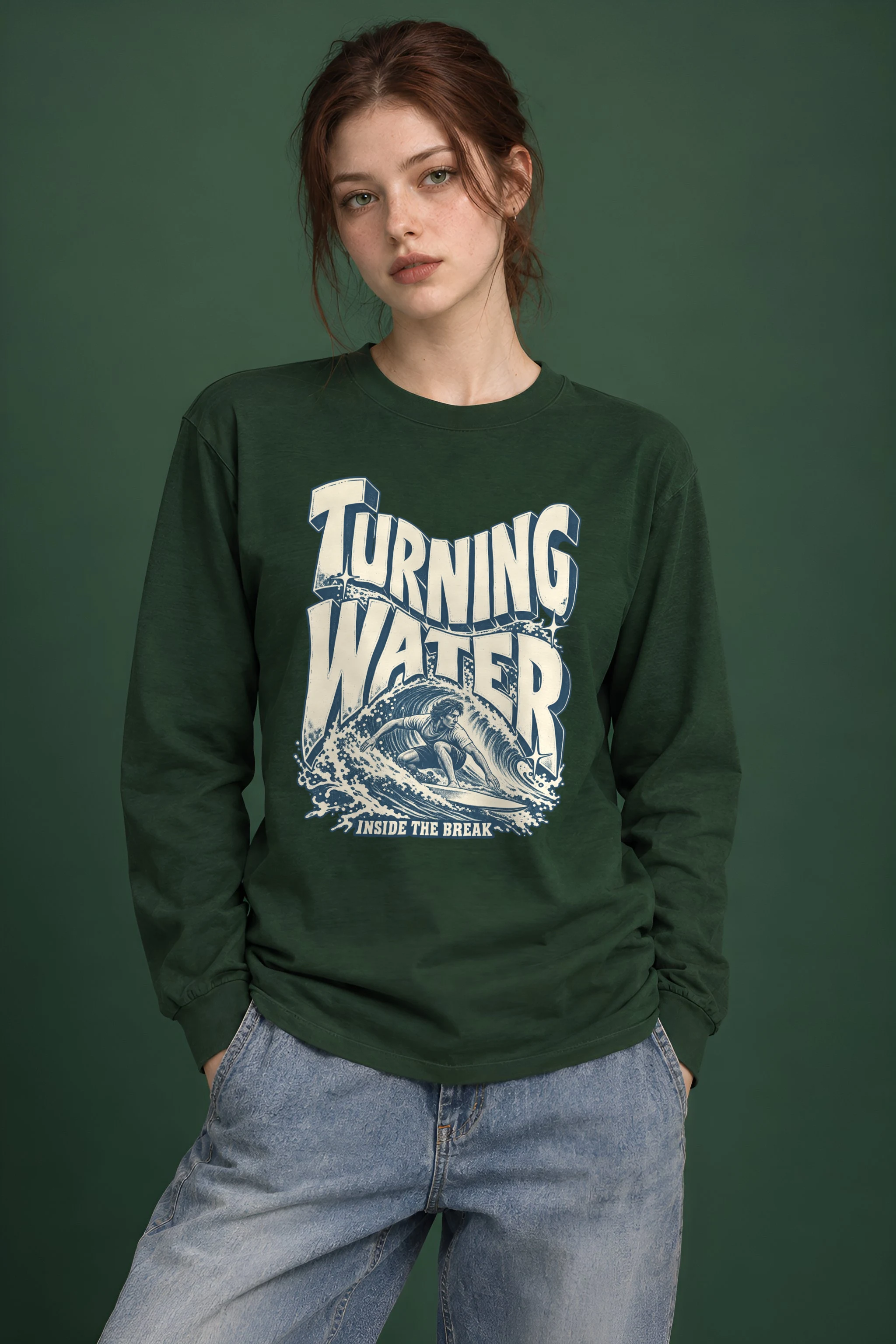 "Turning Water Inside The Break" Unisex Longsleeve T-shirt