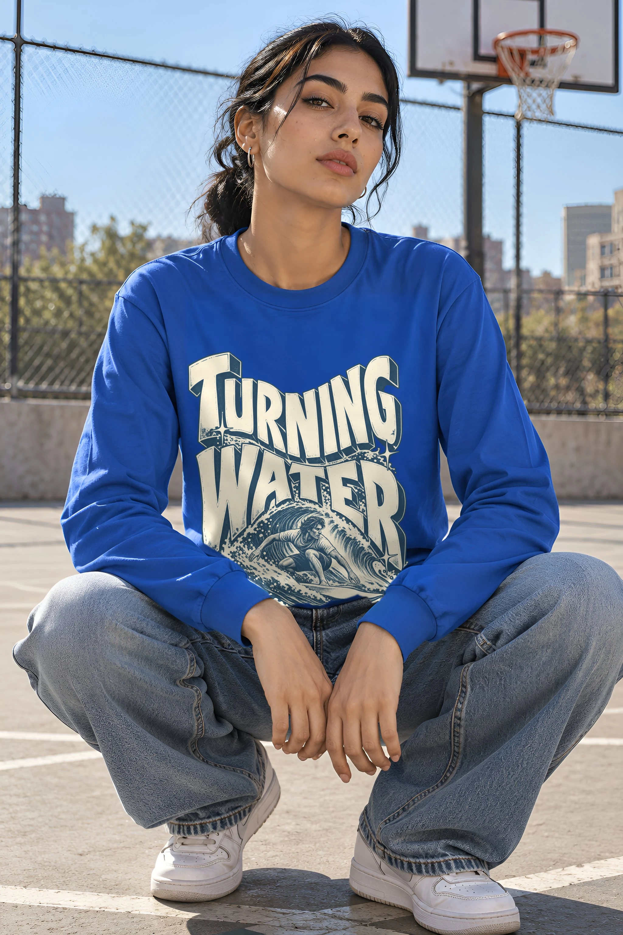 "Turning Water Inside The Break" Unisex Longsleeve T-shirt