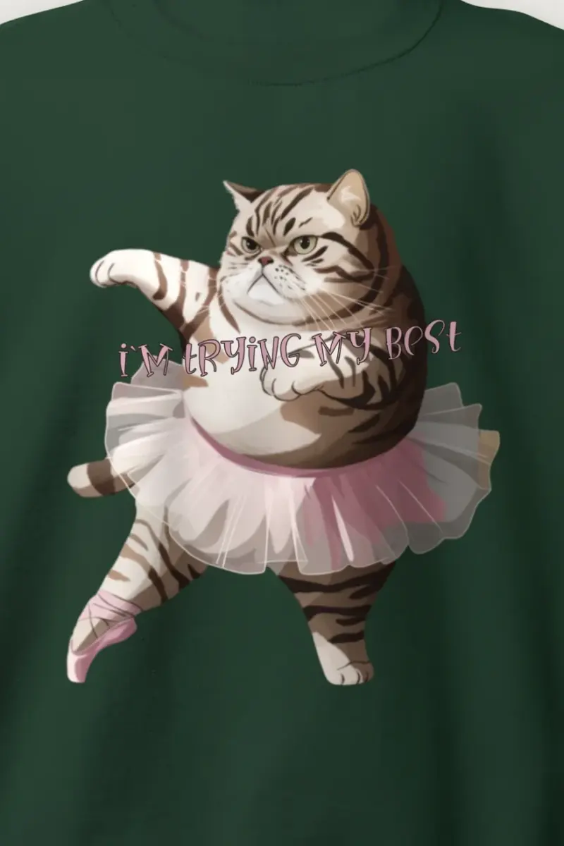 "Tutu Tabby" Heavy Blend Unisex Crewneck Sweatshirt