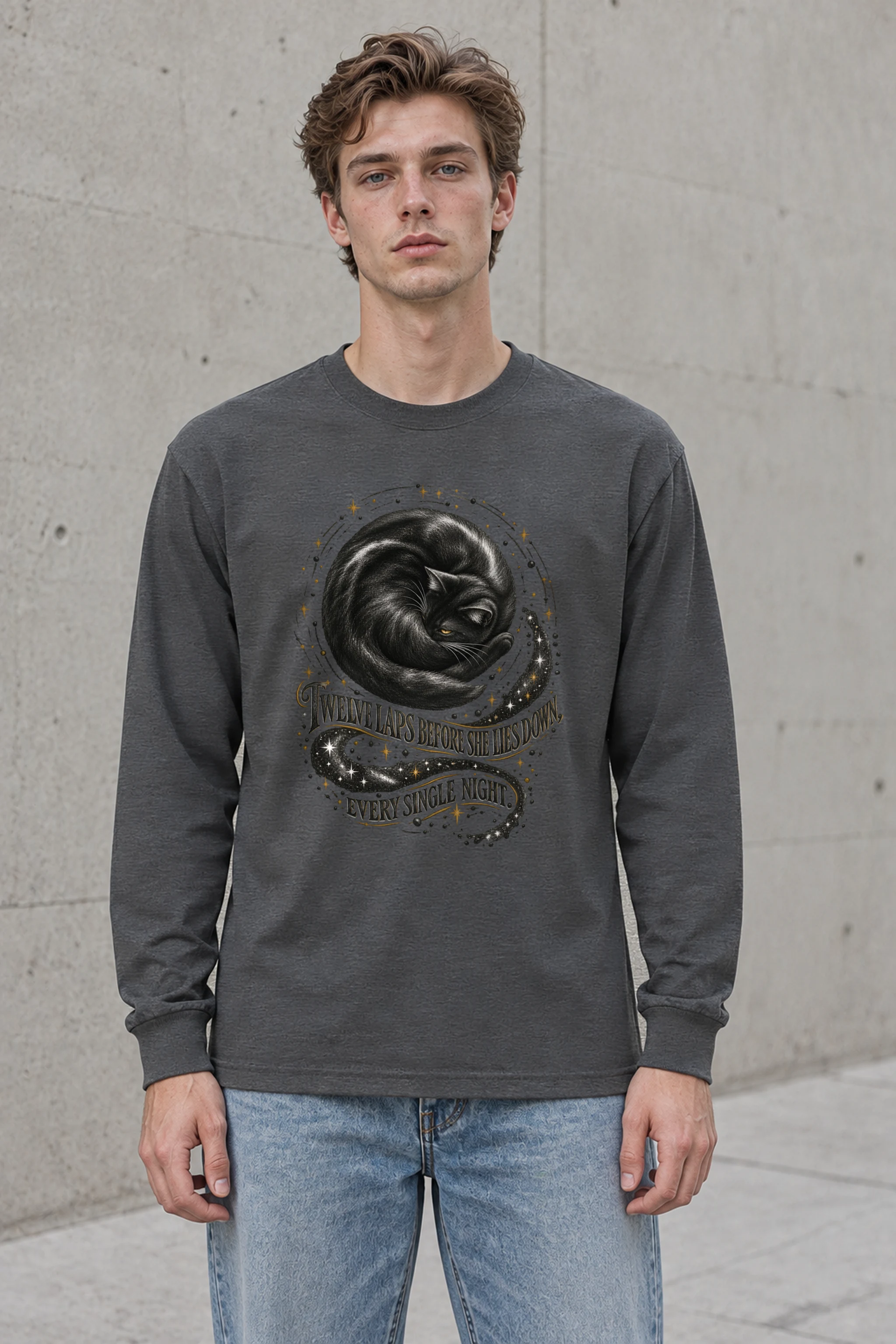 "Twelve Laps Before She Lies Down" Unisex Longsleeve T-shirt