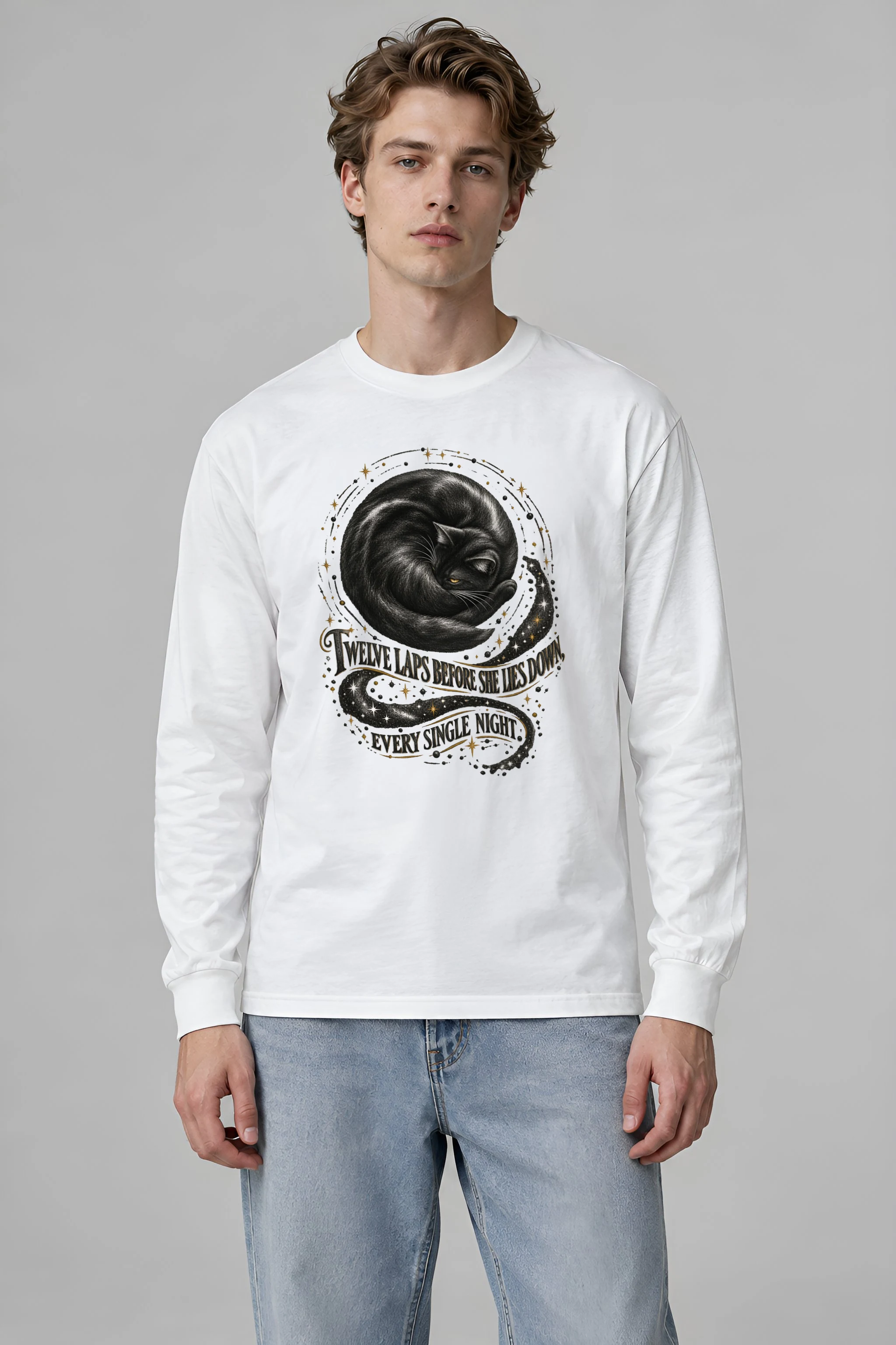 "Twelve Laps Before She Lies Down" Unisex Longsleeve T-shirt