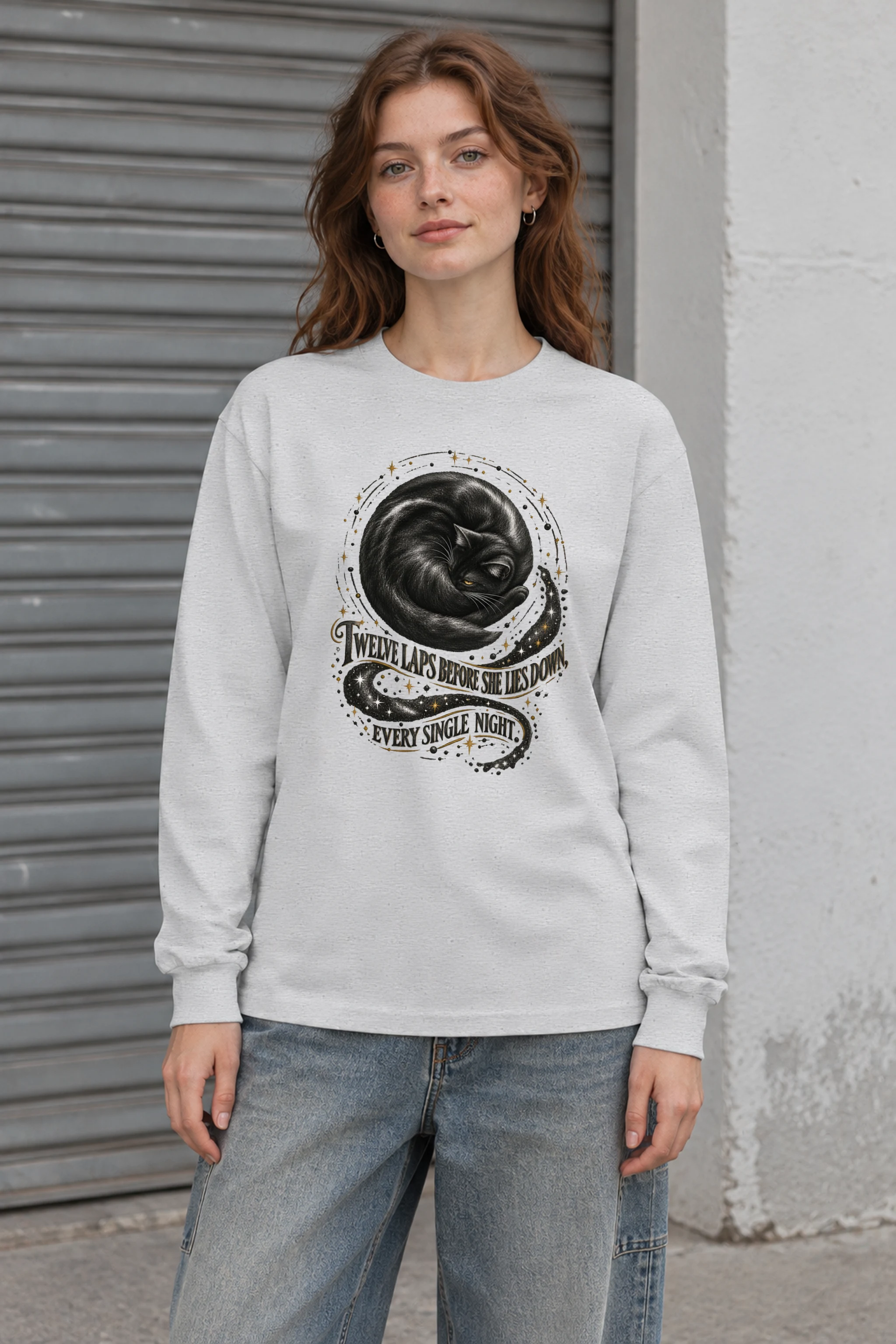 "Twelve Laps Before She Lies Down" Unisex Longsleeve T-shirt
