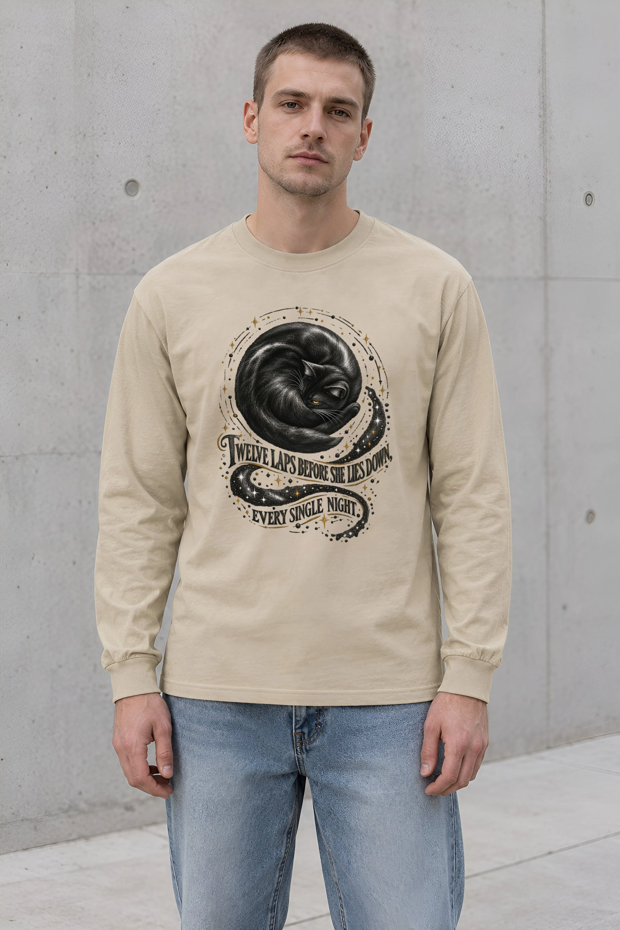 "Twelve Laps Before She Lies Down" Unisex Longsleeve T-shirt