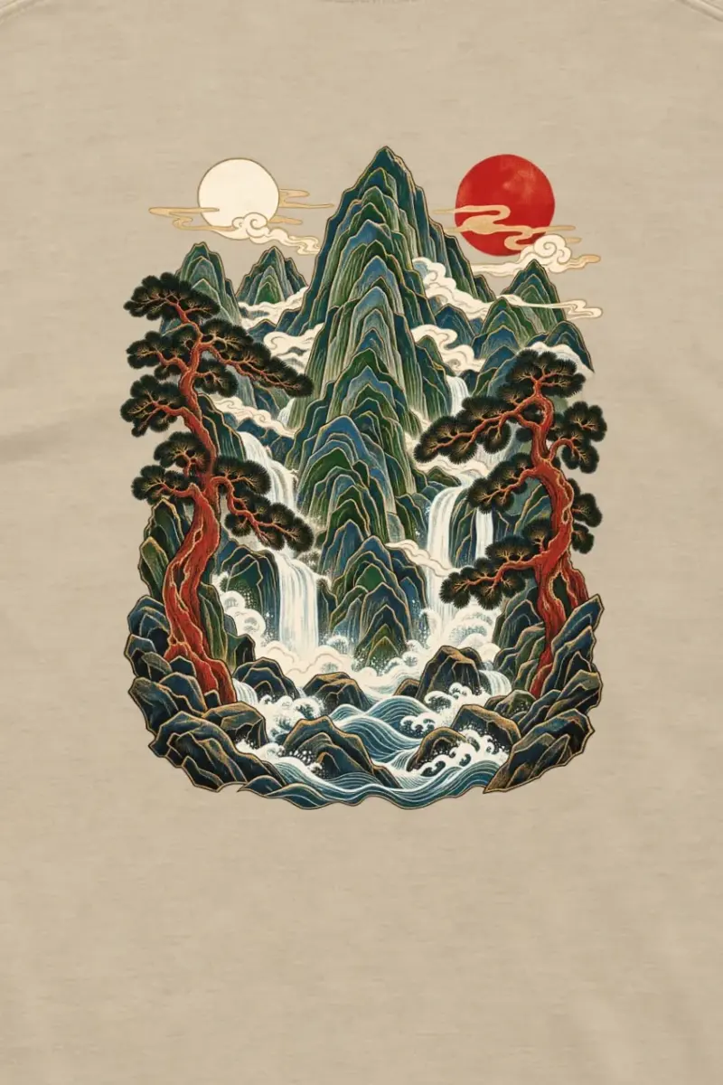 "Twin Sun Falls" Unisex Longsleeve T-shirt