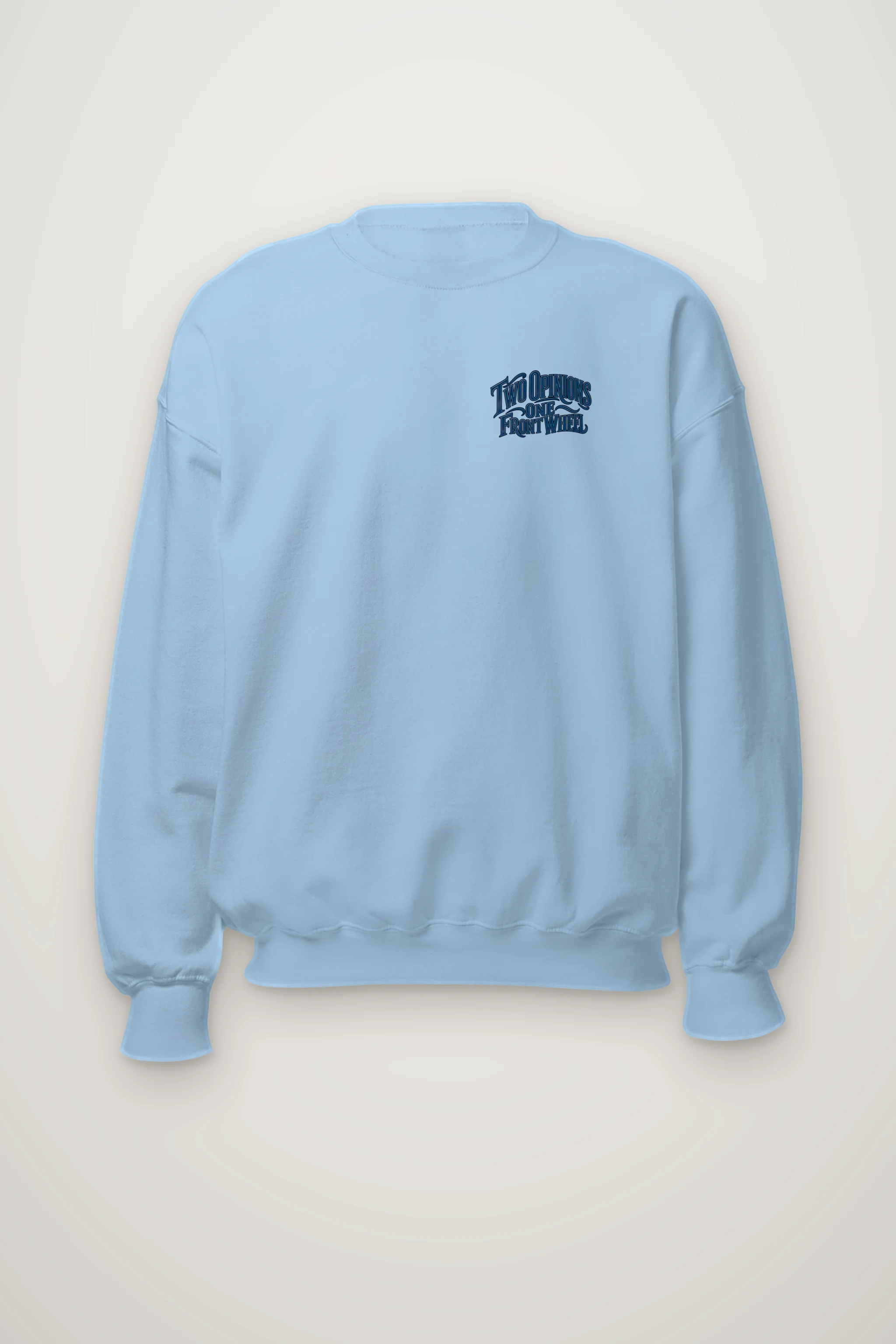 "Two Opinions One Front Wheel" Heavy Blend Unisex Crewneck Sweatshirt
