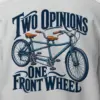 "Two Opinions One Front Wheel" Heavy Blend Unisex Crewneck Sweatshirt