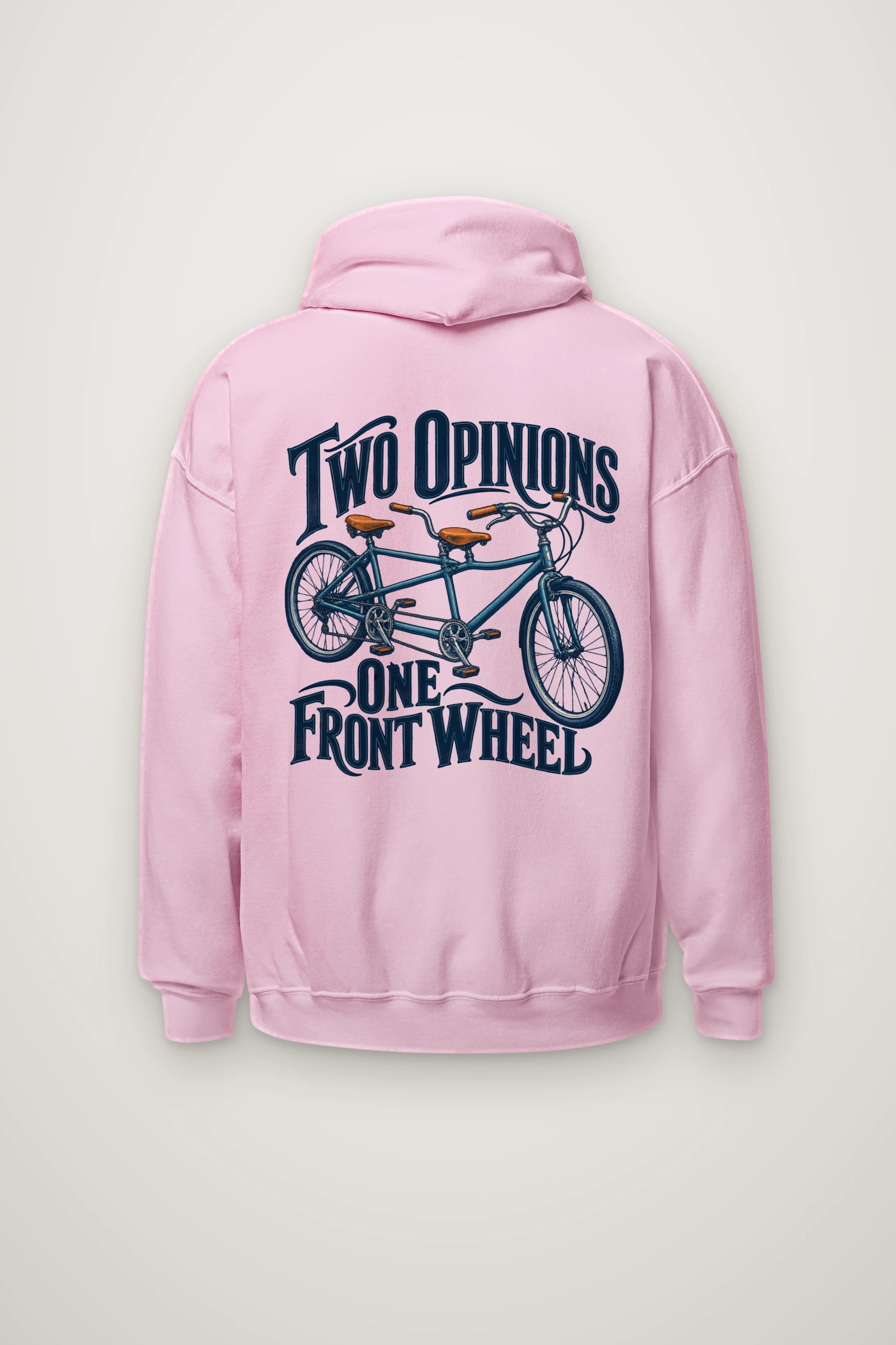 "Two Opinions, One Front Wheel" Heavy Blend Unisex Pullover Hoodie