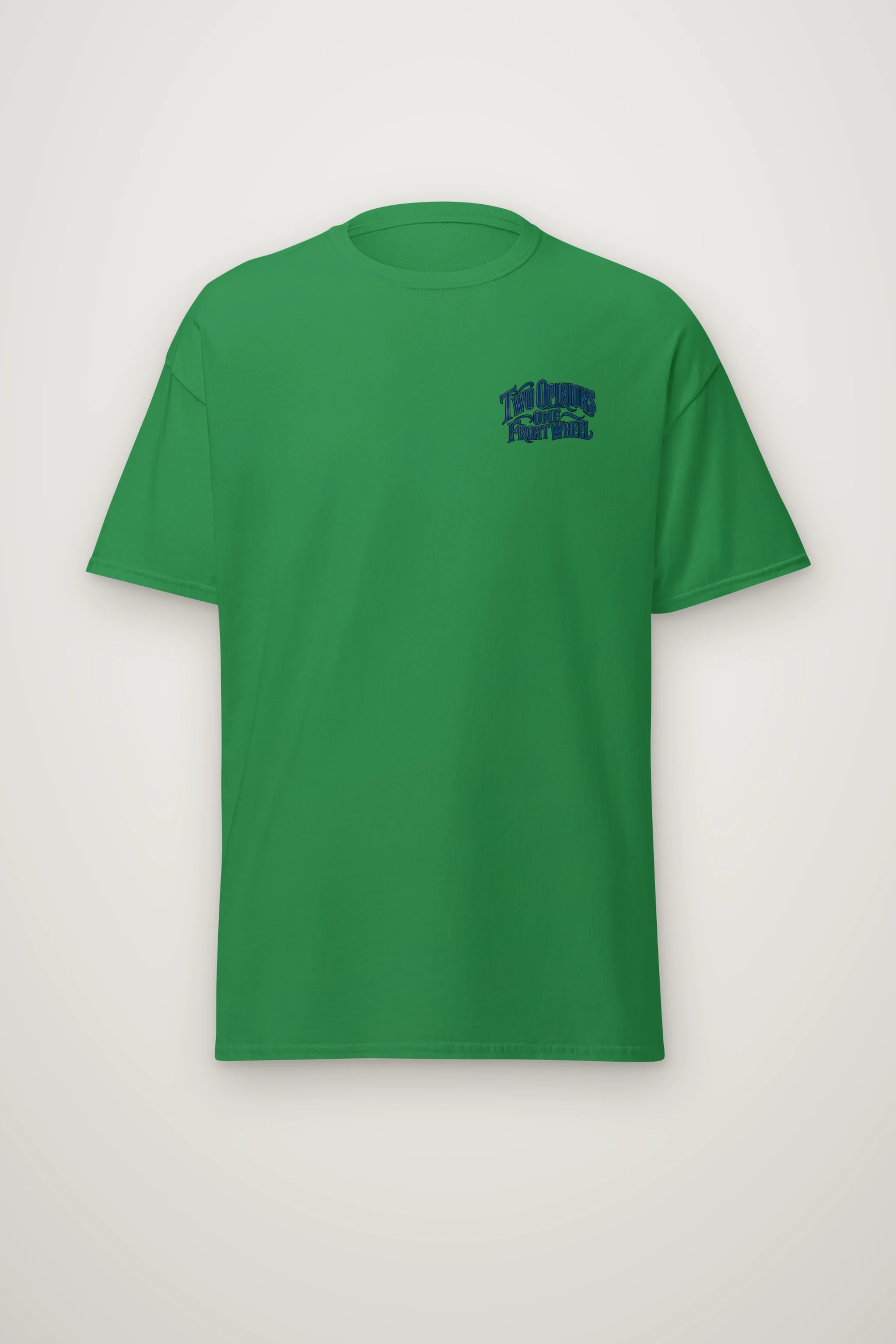 "Two Opinions One Front Wheel" Heavyweight Unisex Crewneck T-shirt