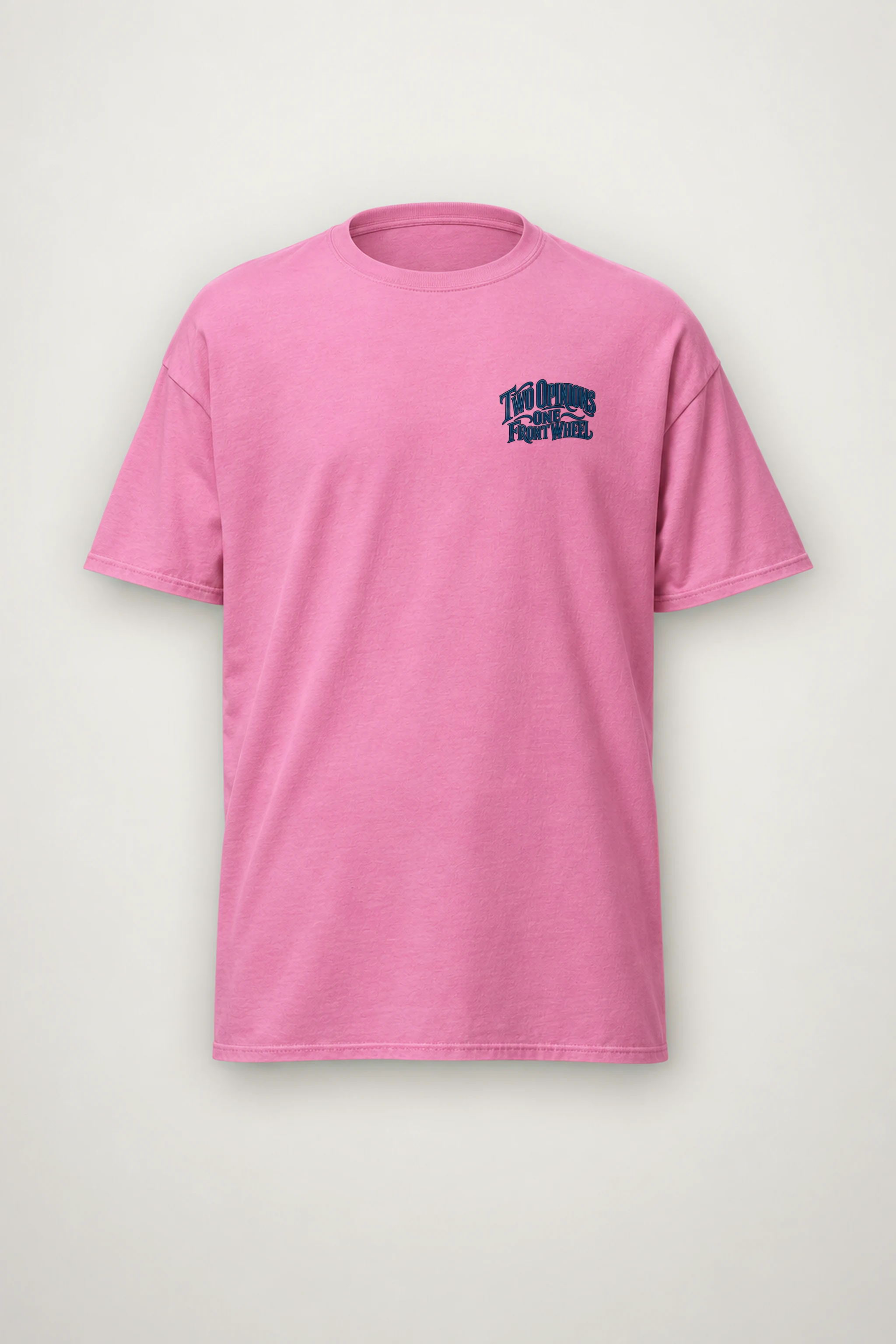 "Two Opinions One Front Wheel" Heavyweight Unisex Crewneck T-shirt