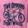 "Two Opinions One Front Wheel" Heavyweight Unisex Crewneck T-shirt