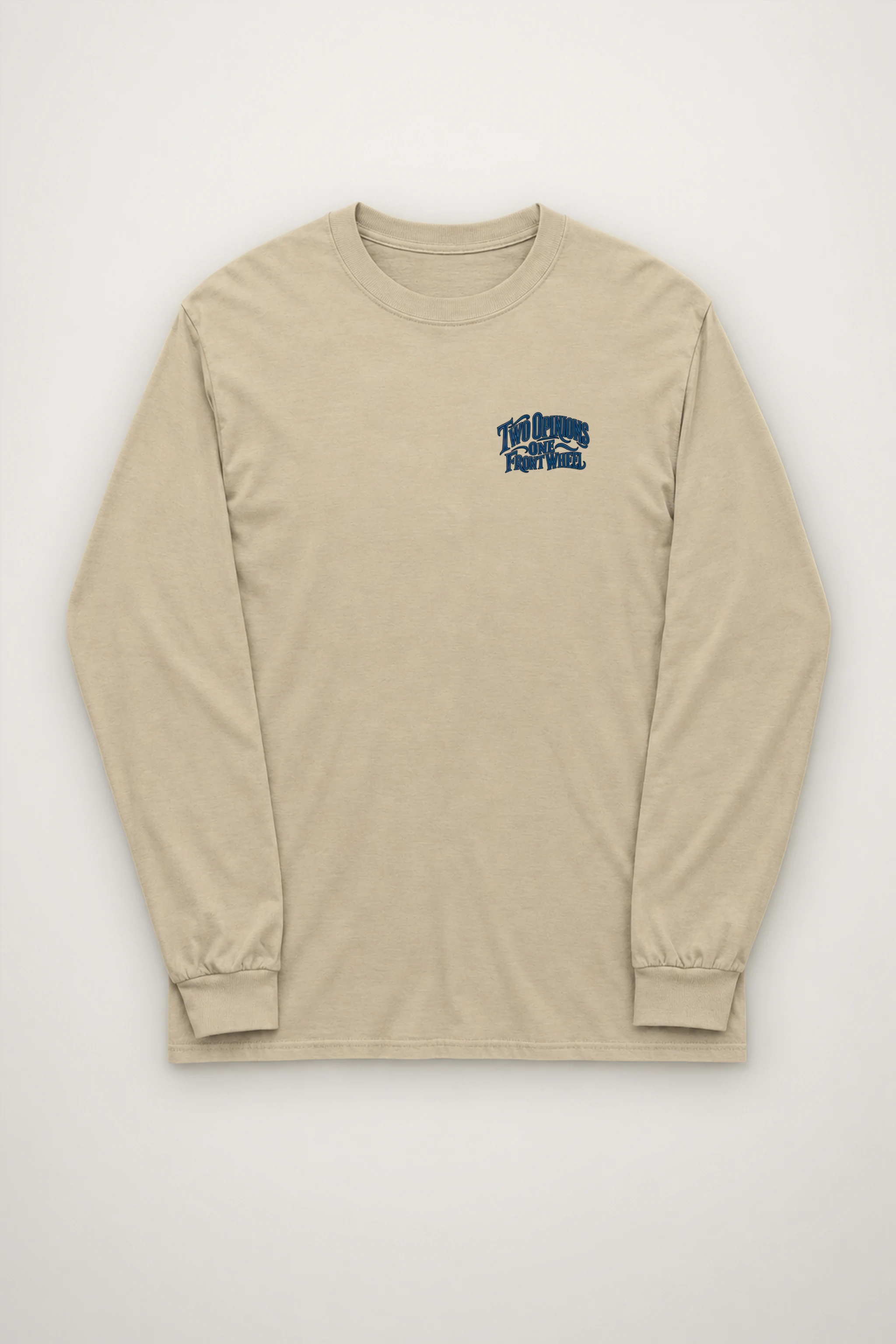 "Two Opinions, One Front Wheel" Unisex Longsleeve T-shirt
