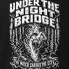 "Under the Night Bridge" Men's Oversized Heavyweight Crewneck T-Shirt