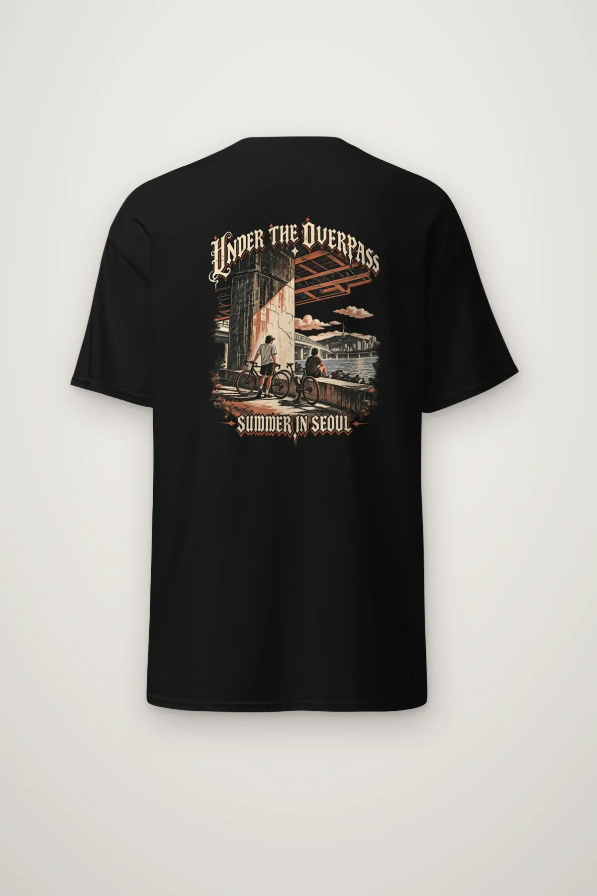 "UNDER THE OVERPASS SUMMER IN SEOUL" Heavyweight Unisex Crewneck T-shirt