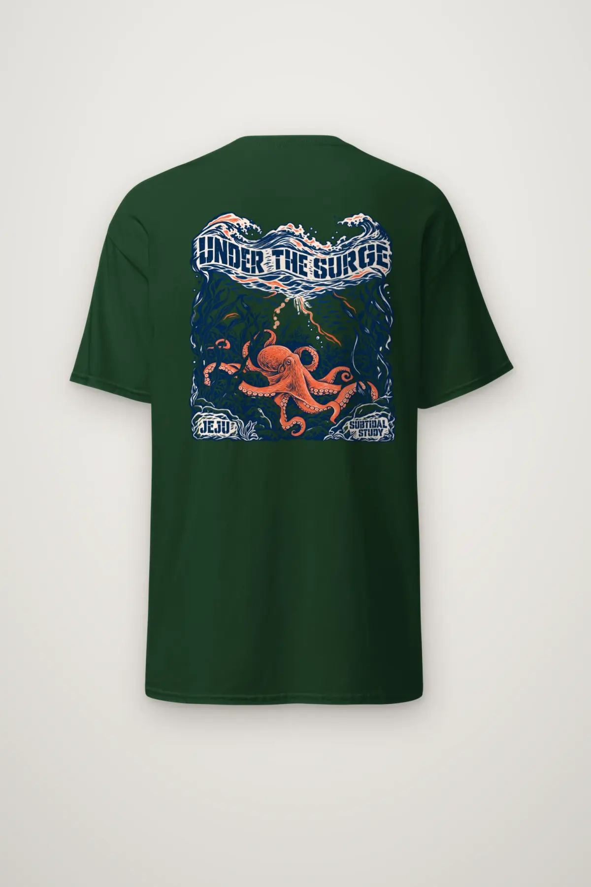 "Under the Surge" Heavyweight Unisex Crewneck T-shirt