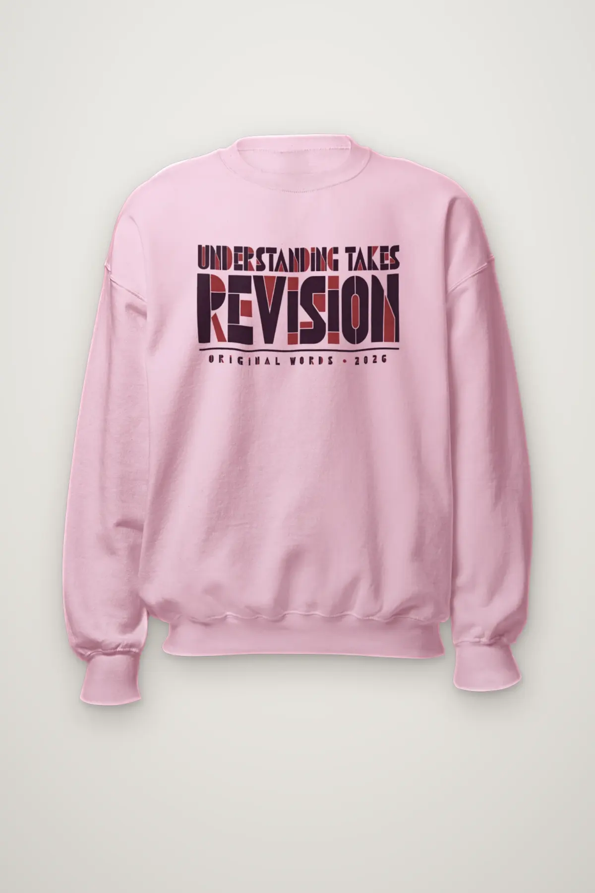 "Understanding Takes Revision" Heavy Blend Unisex Crewneck Sweatshirt