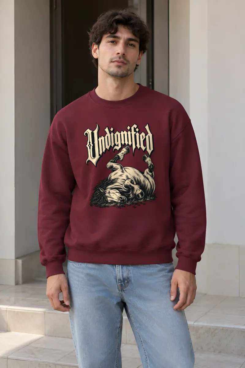"Undignified" Heavy Blend Unisex Crewneck Sweatshirt