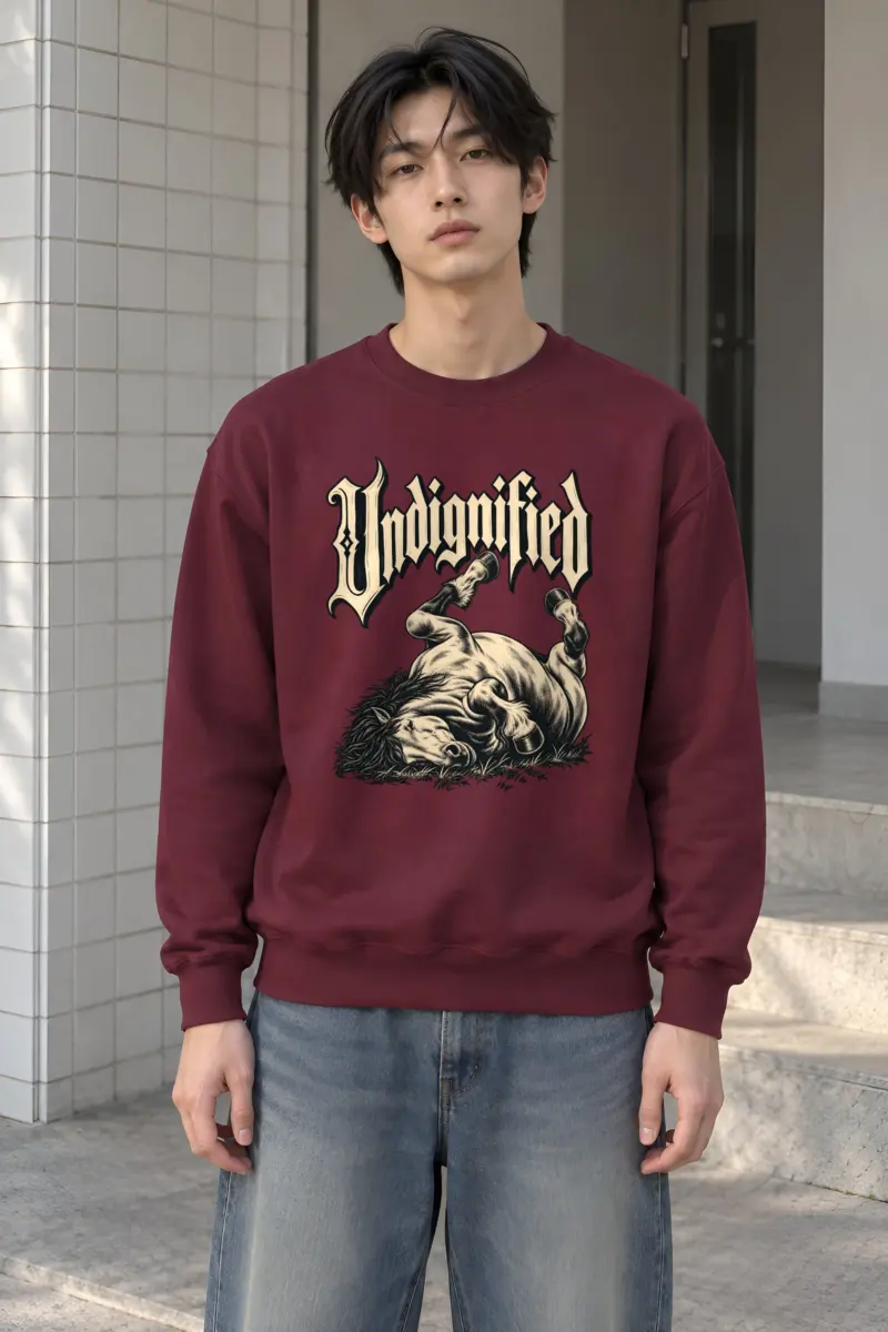 "Undignified" Heavy Blend Unisex Crewneck Sweatshirt