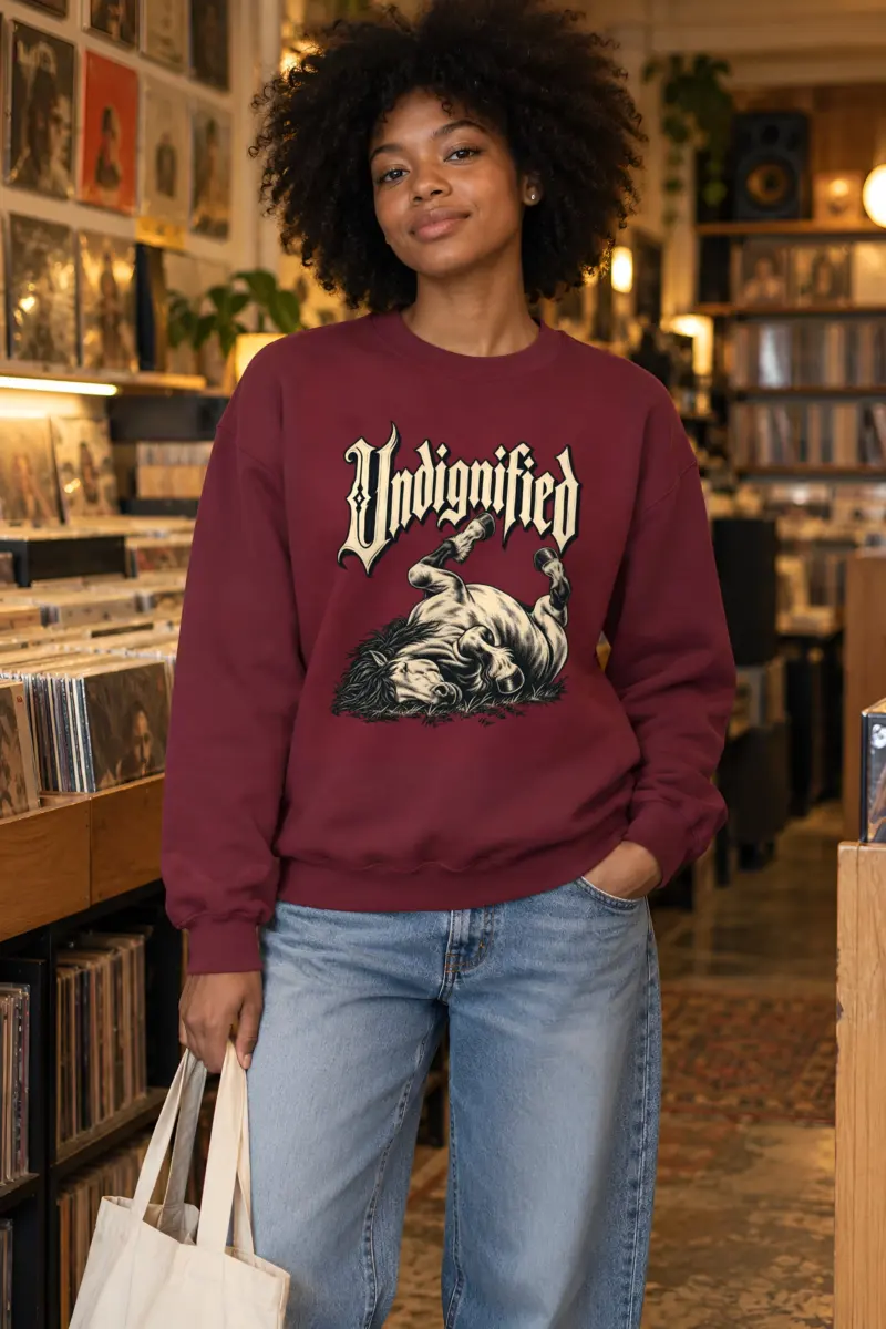 "Undignified" Heavy Blend Unisex Crewneck Sweatshirt
