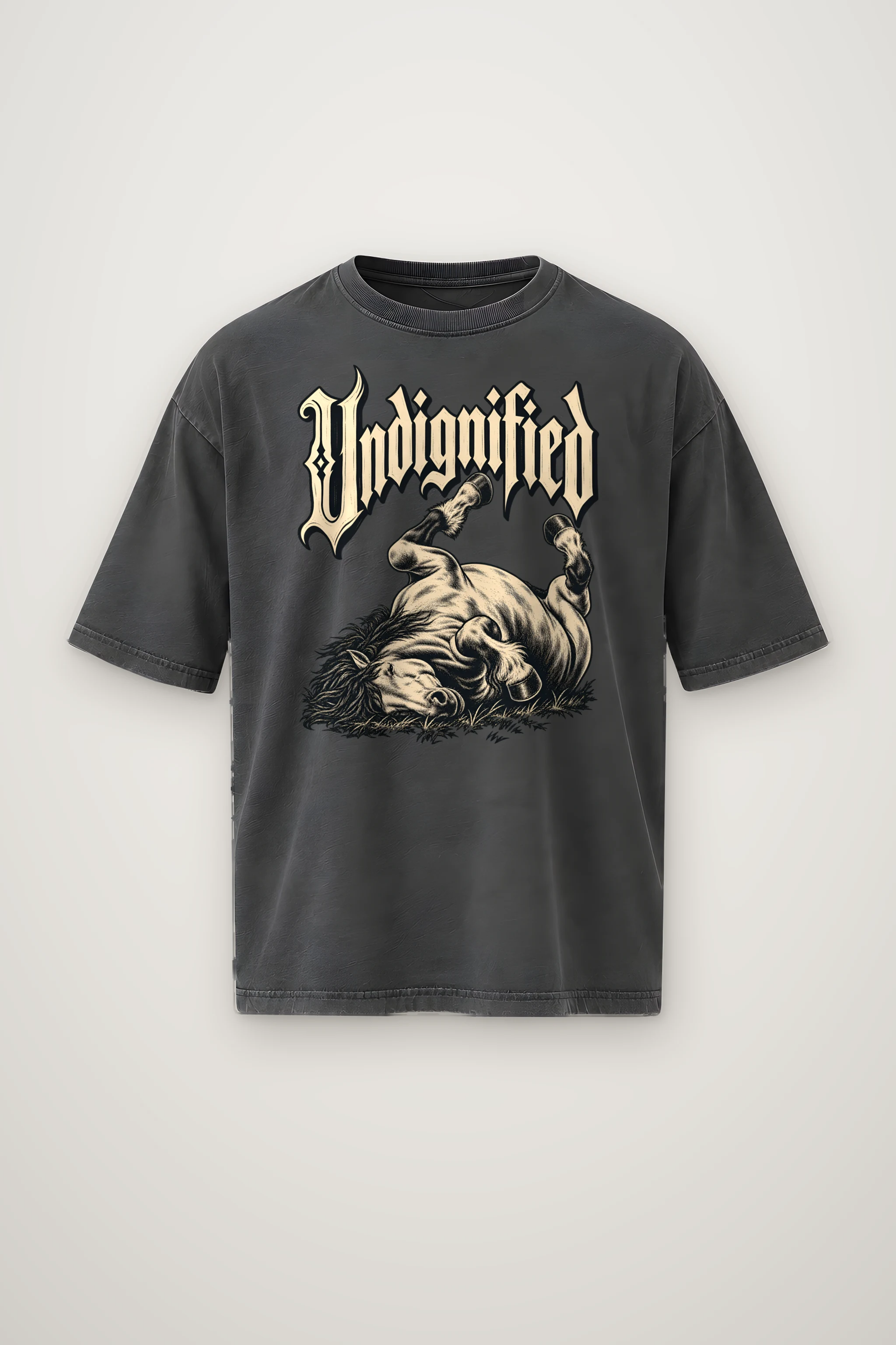 "Undignified" Men's Oversized Heavyweight Crewneck T-Shirt