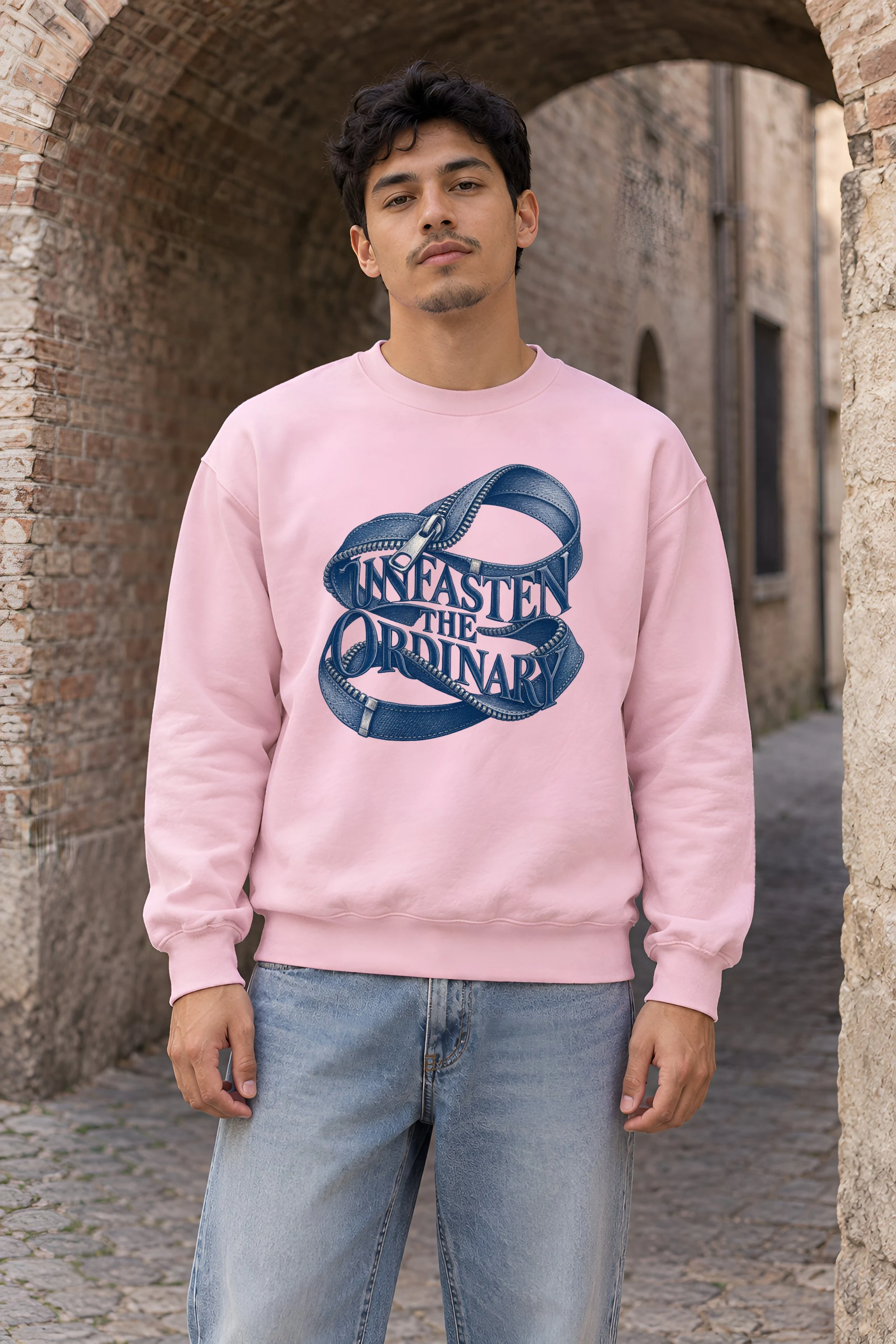 "Unfasten the Ordinary" Heavy Blend Unisex Crewneck Sweatshirt
