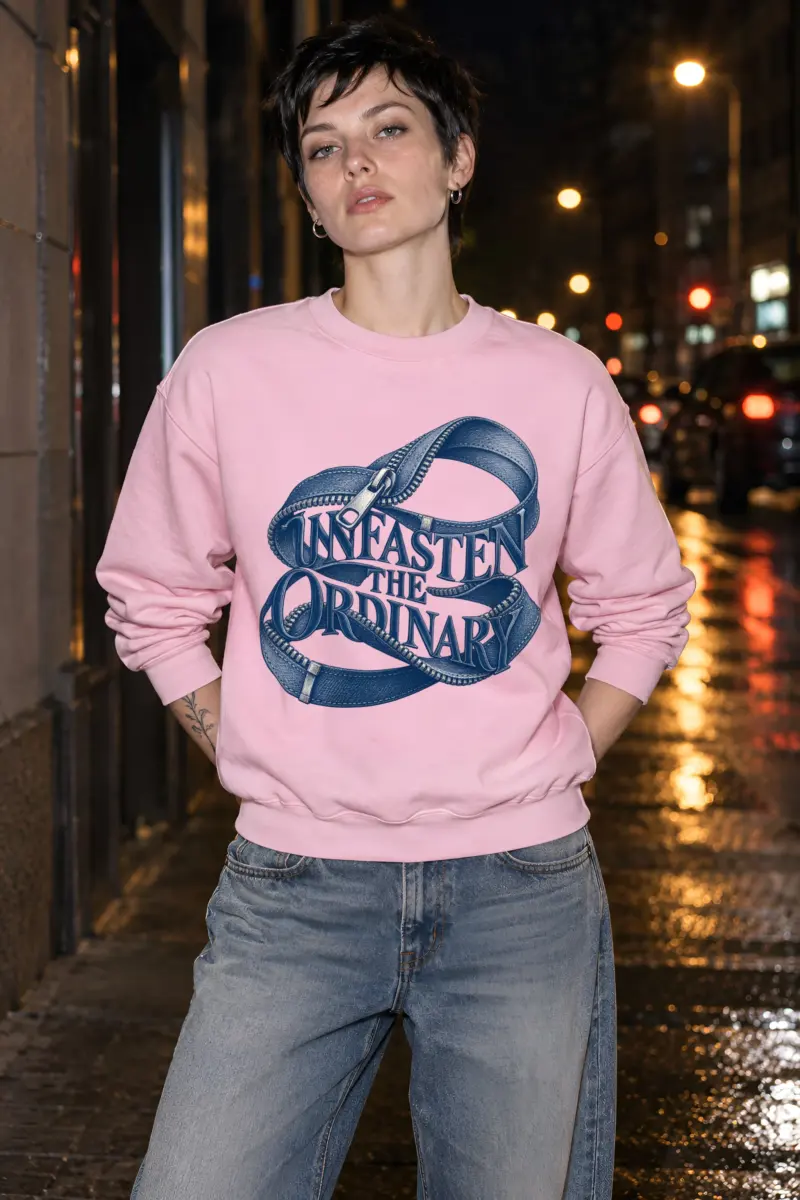 "Unfasten the Ordinary" Heavy Blend Unisex Crewneck Sweatshirt