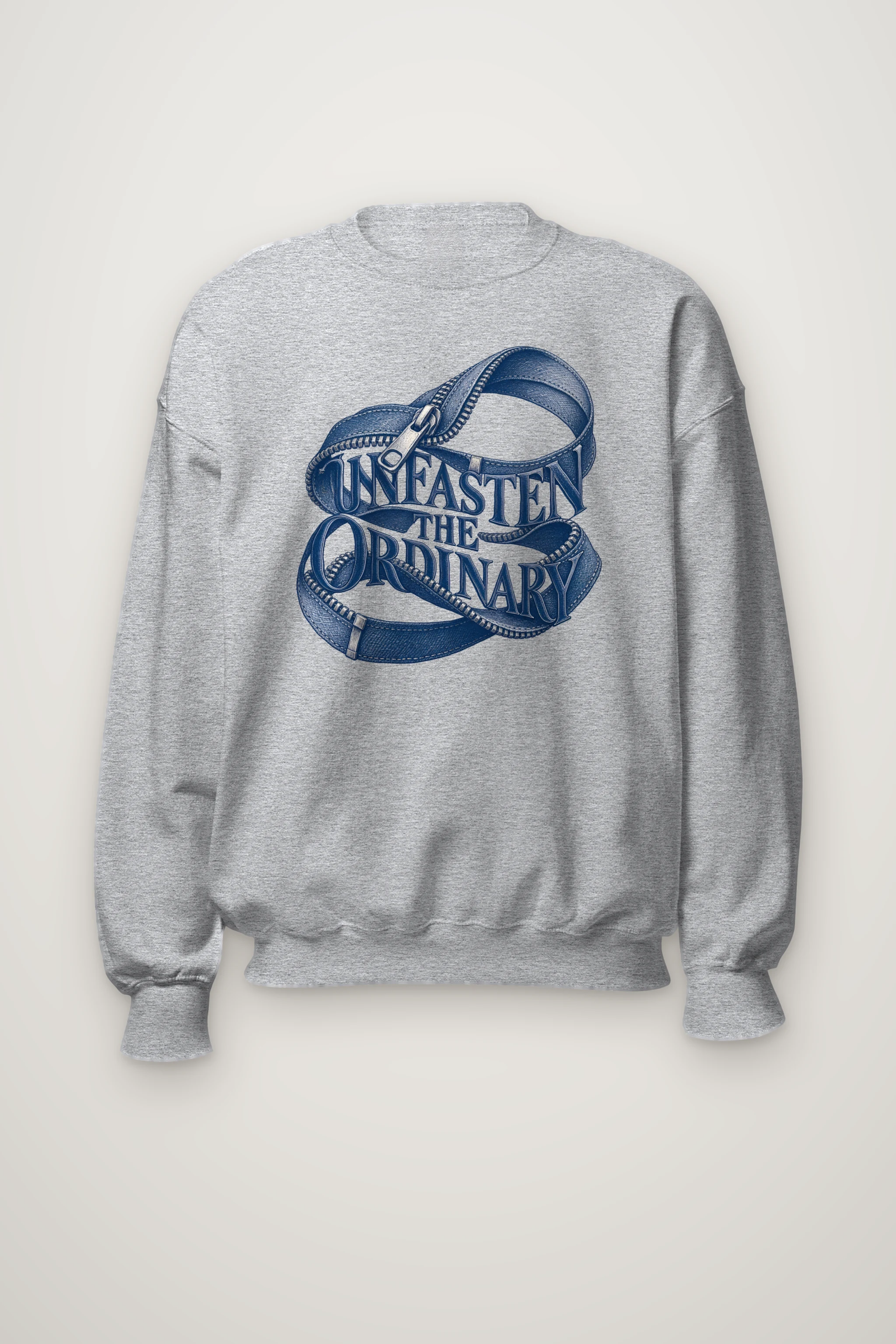 "Unfasten the Ordinary" Heavy Blend Unisex Crewneck Sweatshirt