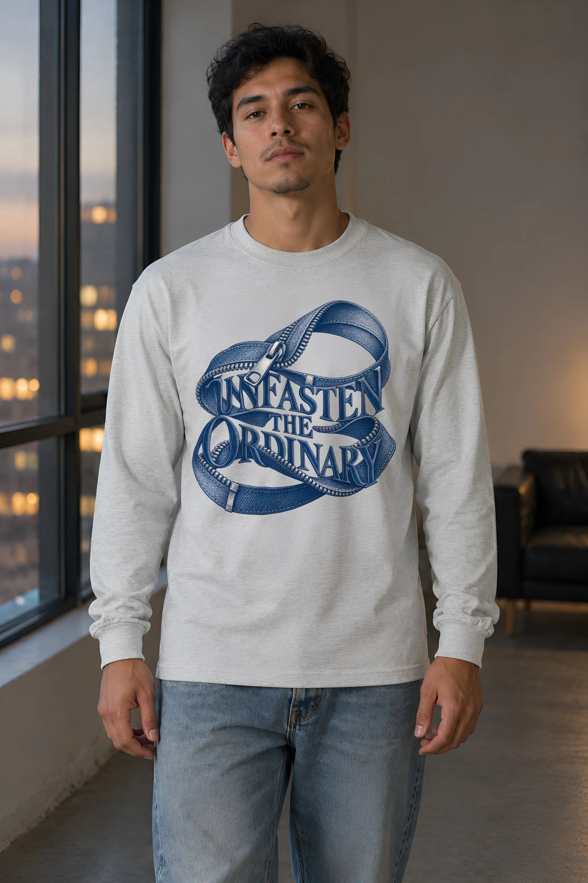 "Unfasten the Ordinary" Unisex Longsleeve T-shirt