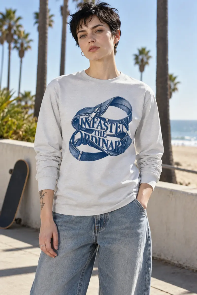 "Unfasten the Ordinary" Unisex Longsleeve T-shirt