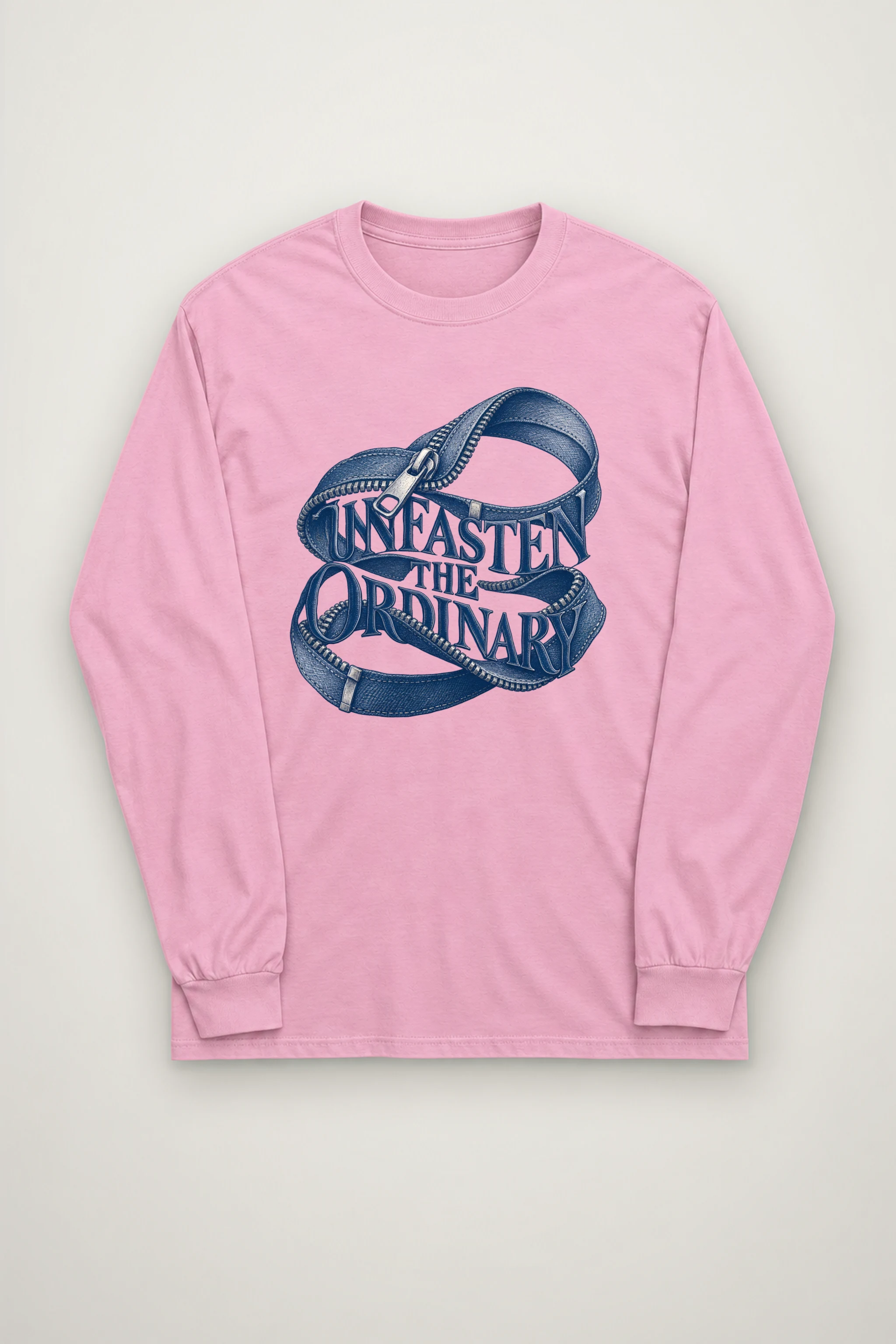 "Unfasten the Ordinary" Unisex Longsleeve T-shirt