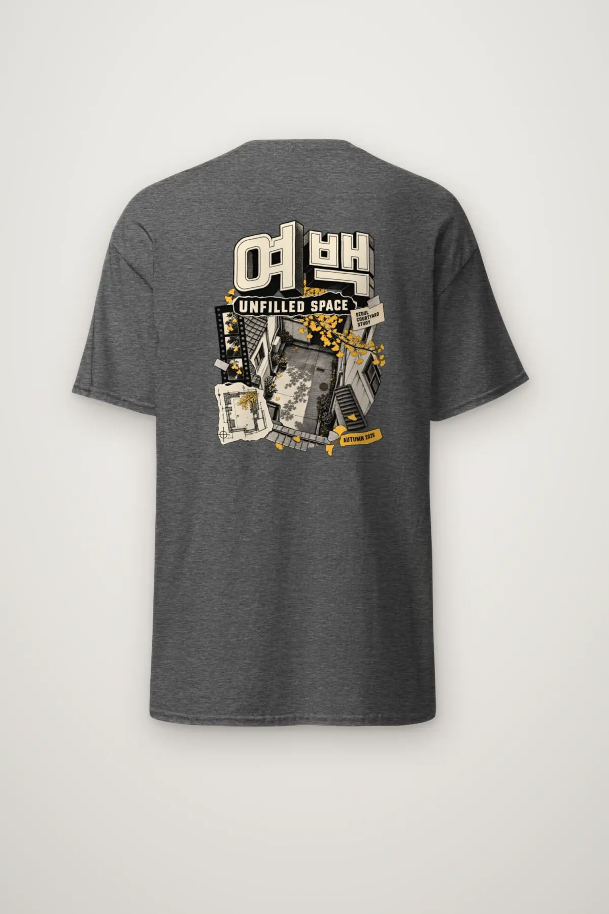 "Unfilled Space" Heavyweight Unisex Crewneck T-shirt