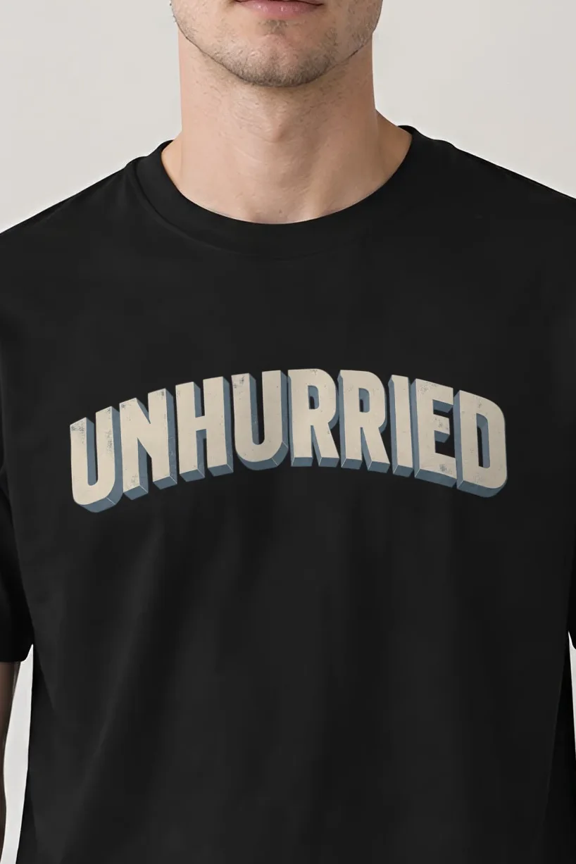 "Unhurried Volume" Heavyweight Unisex Crewneck T-shirt - the graphic up close