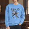 "Unknown Chrome Flower" Heavy Blend Unisex Crewneck Sweatshirt